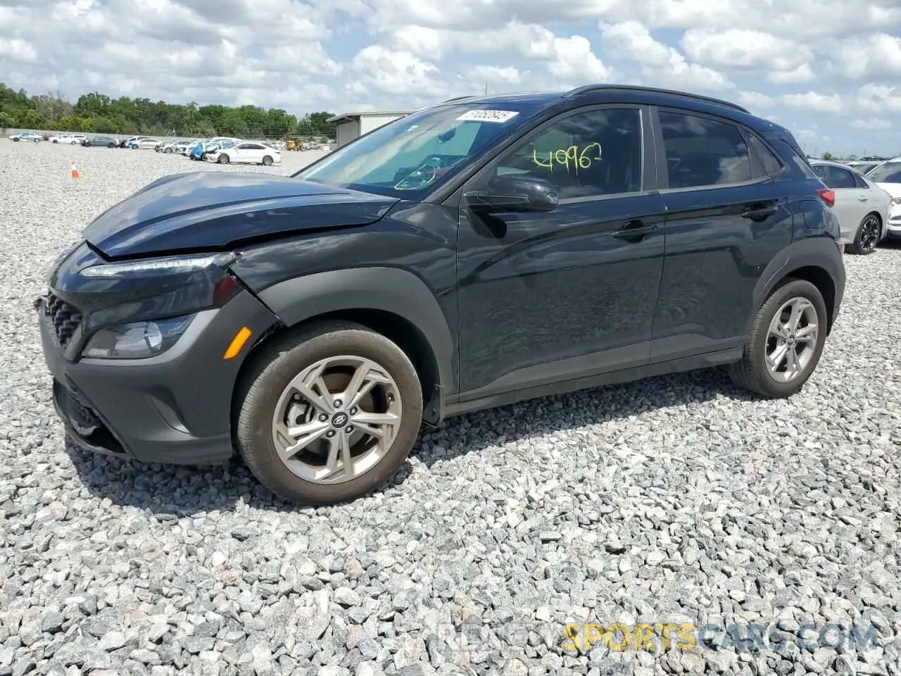 1 Photograph of a damaged car KM8K6CAB3PU053721 HYUNDAI KONA 2023