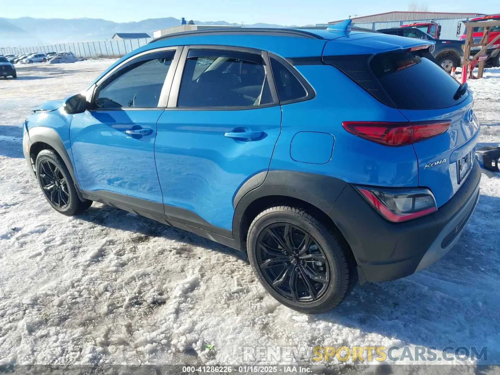 3 Photograph of a damaged car KM8K6CAB3PU956256 HYUNDAI KONA 2023