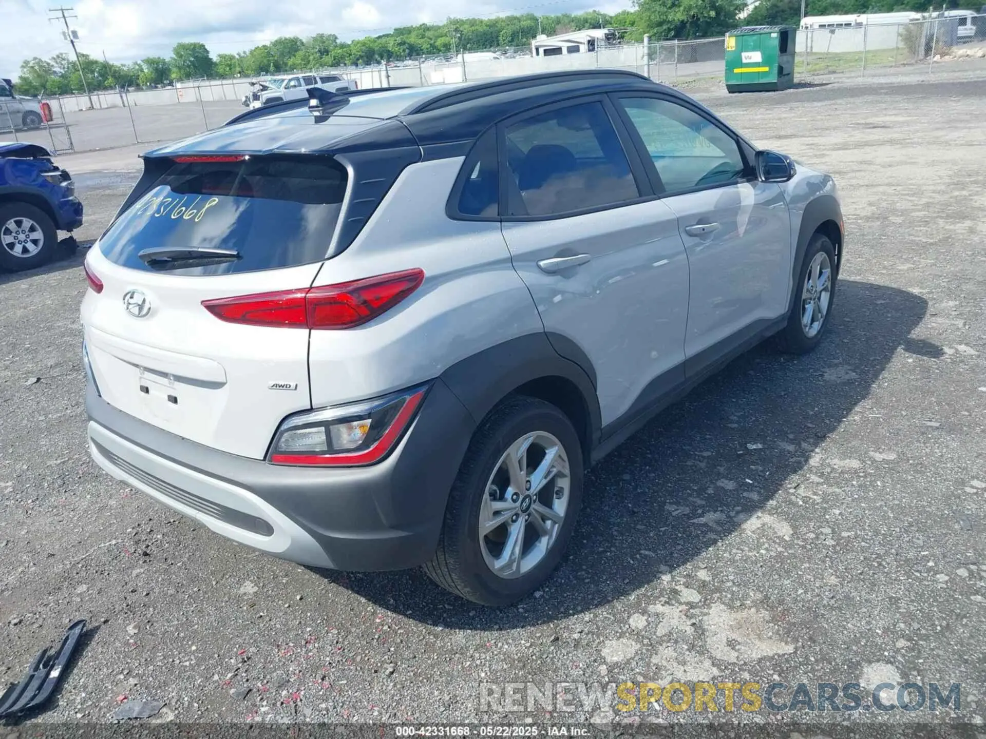 4 Фотография поврежденного автомобиля KM8K6CAB3PU993274 HYUNDAI KONA 2023