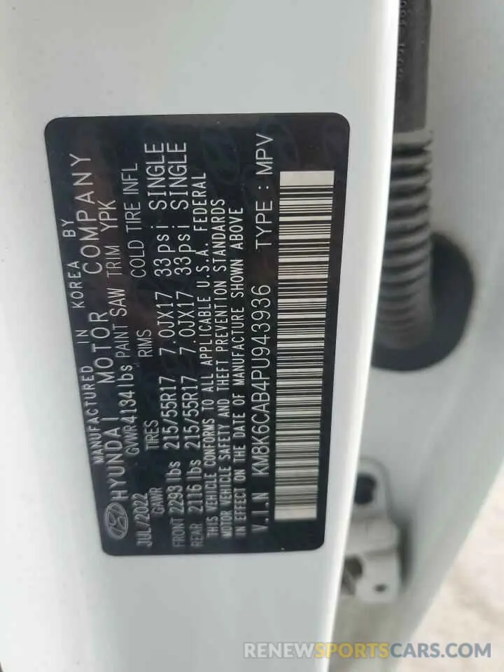 13 Фотография поврежденного автомобиля KM8K6CAB4PU943936 HYUNDAI KONA 2023