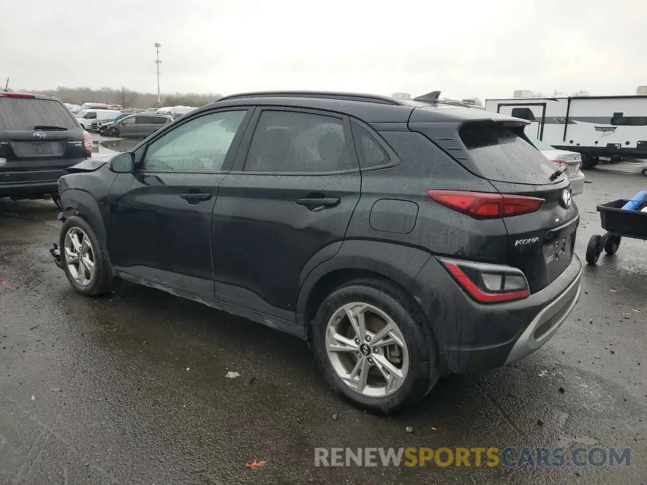 2 Photograph of a damaged car KM8K6CAB5PU998136 HYUNDAI KONA 2023