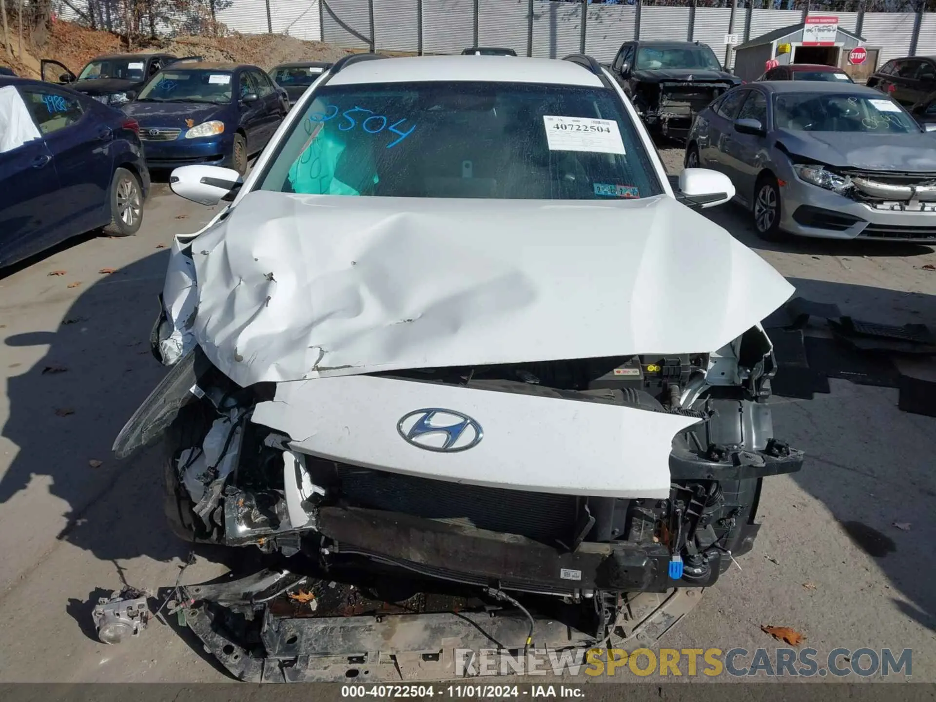 13 Photograph of a damaged car KM8K6CAB6PU955473 HYUNDAI KONA 2023