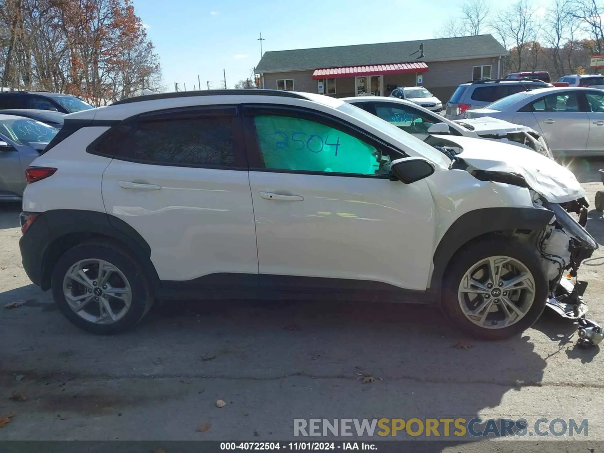 14 Photograph of a damaged car KM8K6CAB6PU955473 HYUNDAI KONA 2023