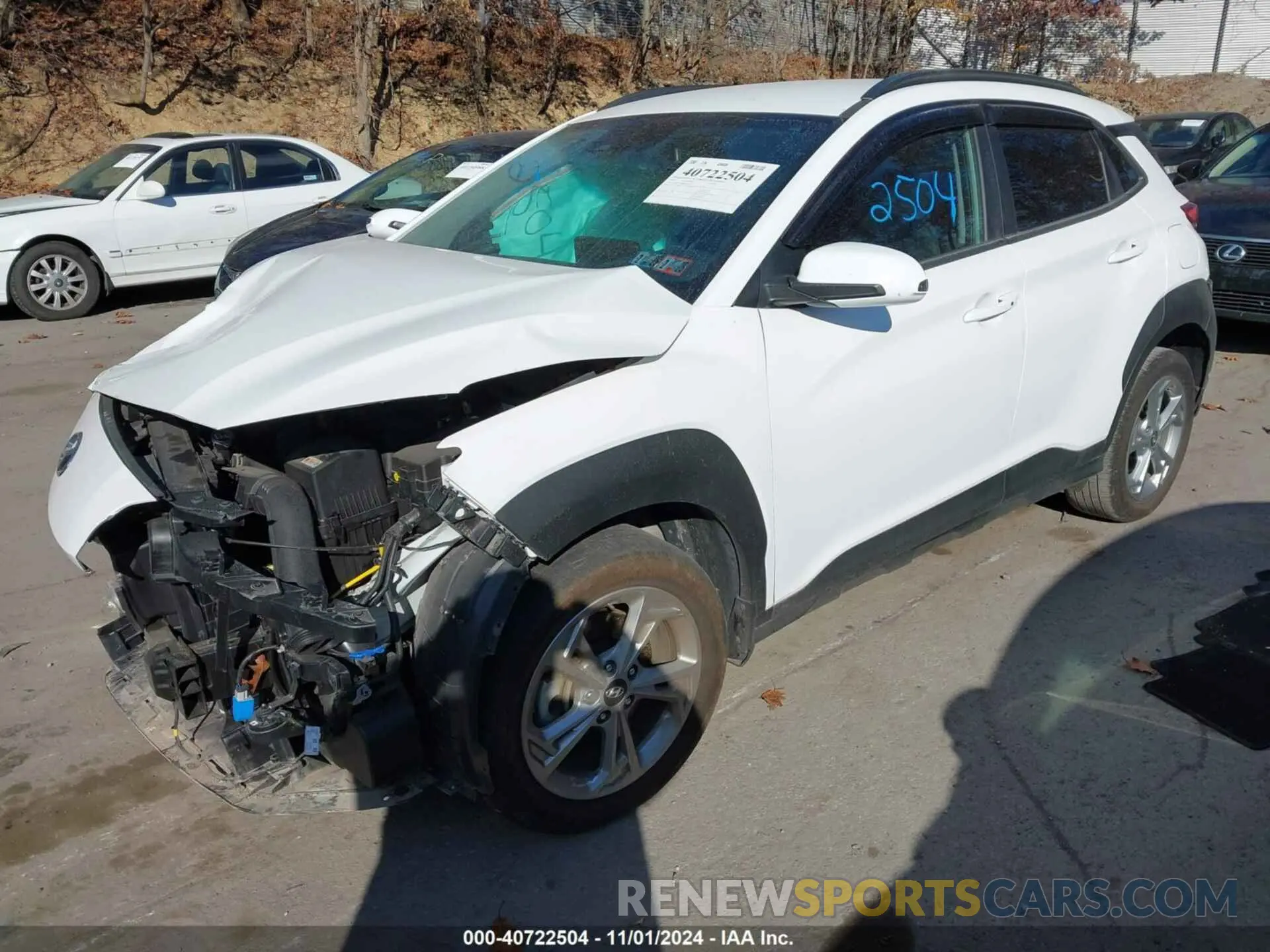 2 Photograph of a damaged car KM8K6CAB6PU955473 HYUNDAI KONA 2023