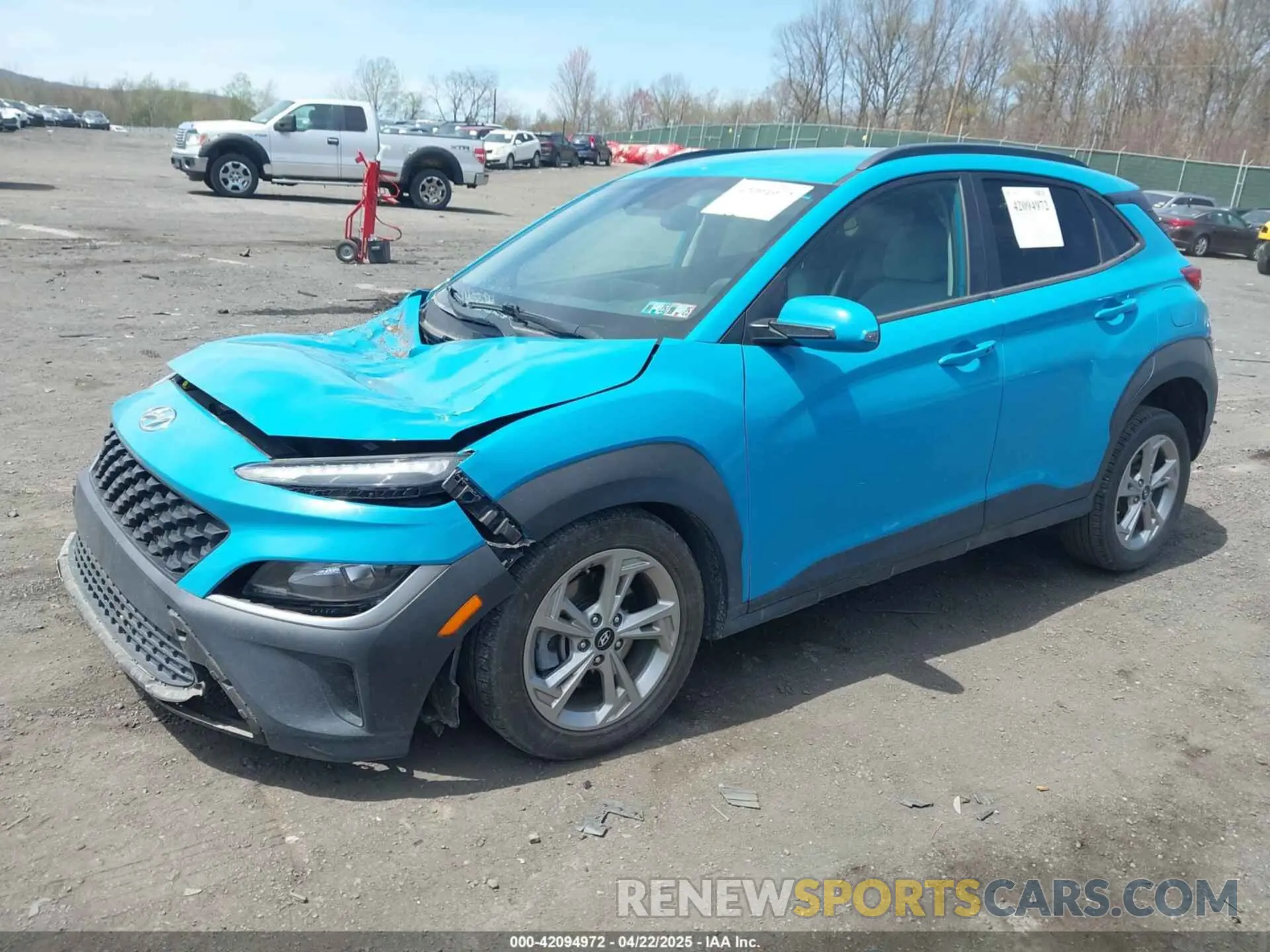 2 Photograph of a damaged car KM8K6CAB6PU977828 HYUNDAI KONA 2023