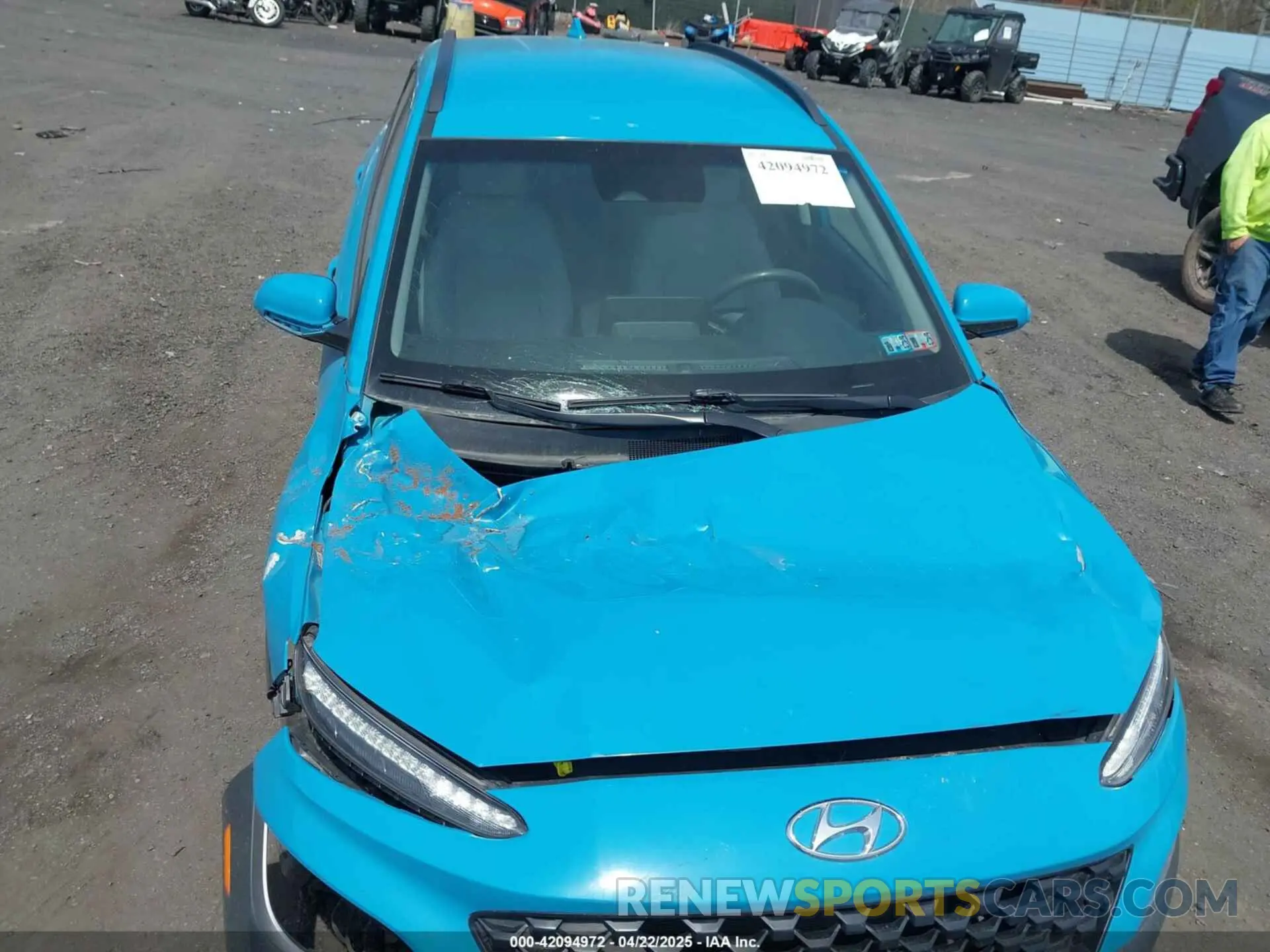 6 Photograph of a damaged car KM8K6CAB6PU977828 HYUNDAI KONA 2023