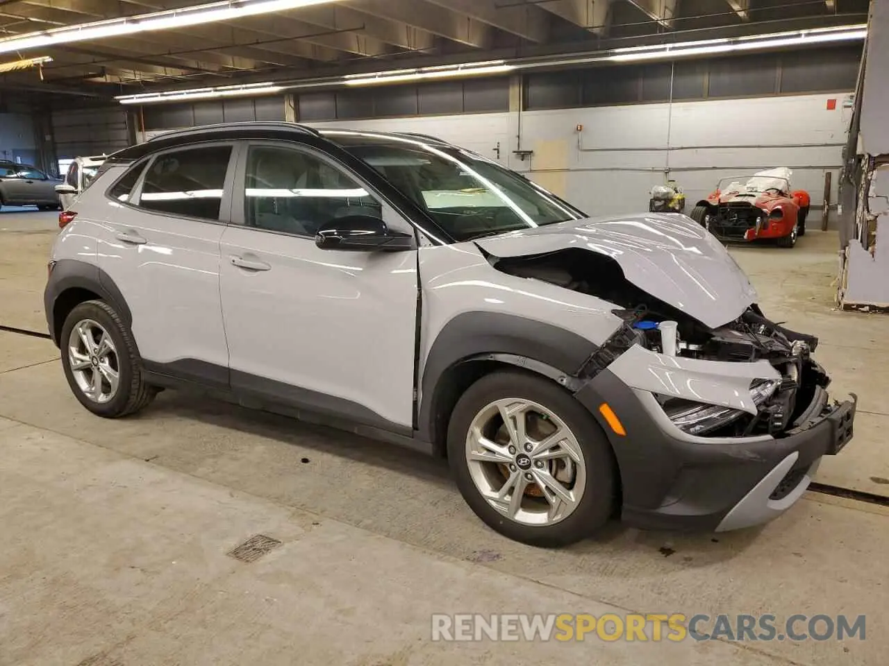 4 Photograph of a damaged car KM8K6CAB6PU983807 HYUNDAI KONA 2023