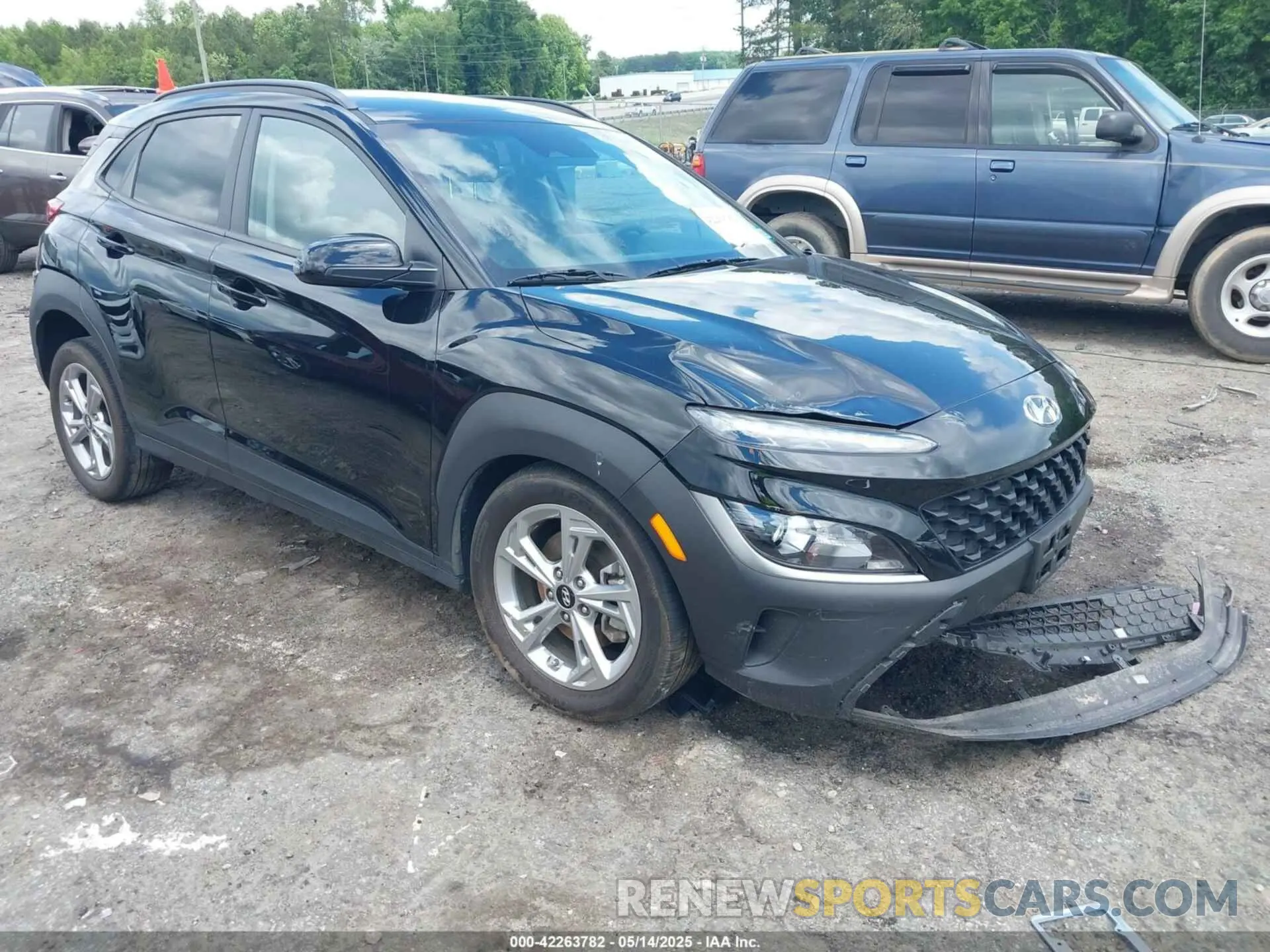 1 Photograph of a damaged car KM8K6CAB6PU996783 HYUNDAI KONA 2023