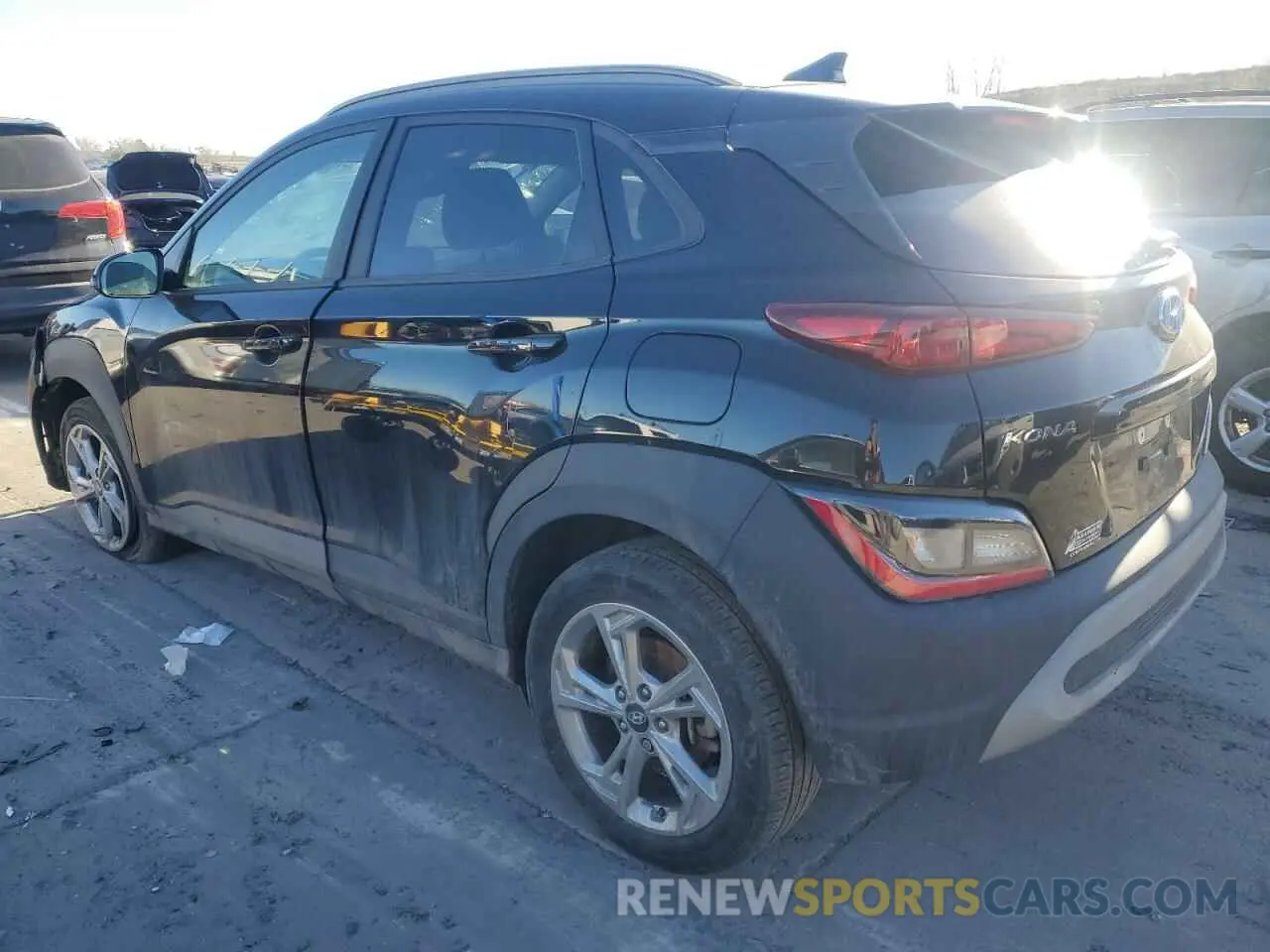 2 Photograph of a damaged car KM8K6CAB7PU929397 HYUNDAI KONA 2023