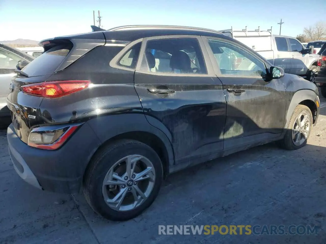 3 Photograph of a damaged car KM8K6CAB7PU929397 HYUNDAI KONA 2023