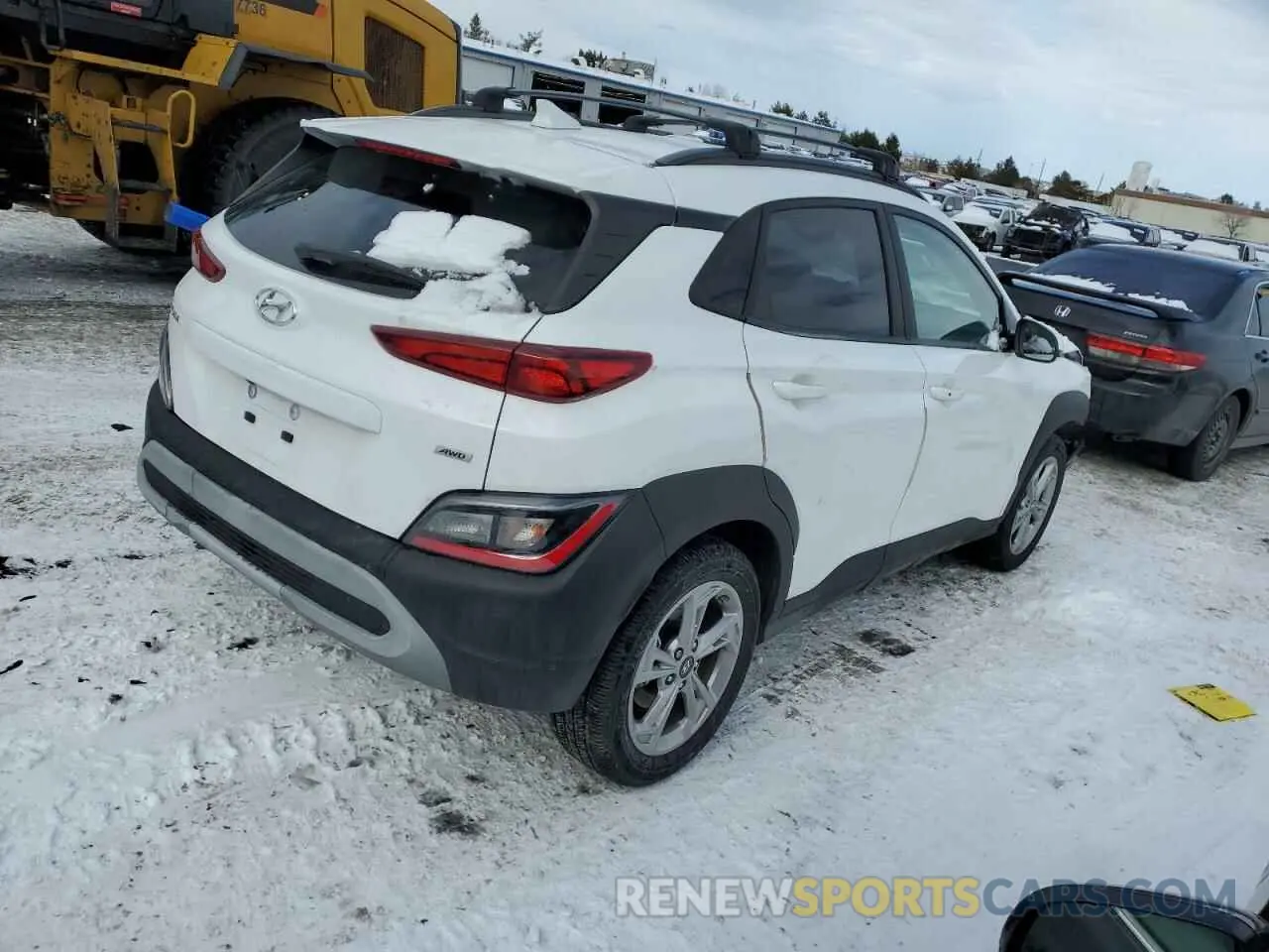 3 Photograph of a damaged car KM8K6CAB7PU929495 HYUNDAI KONA 2023