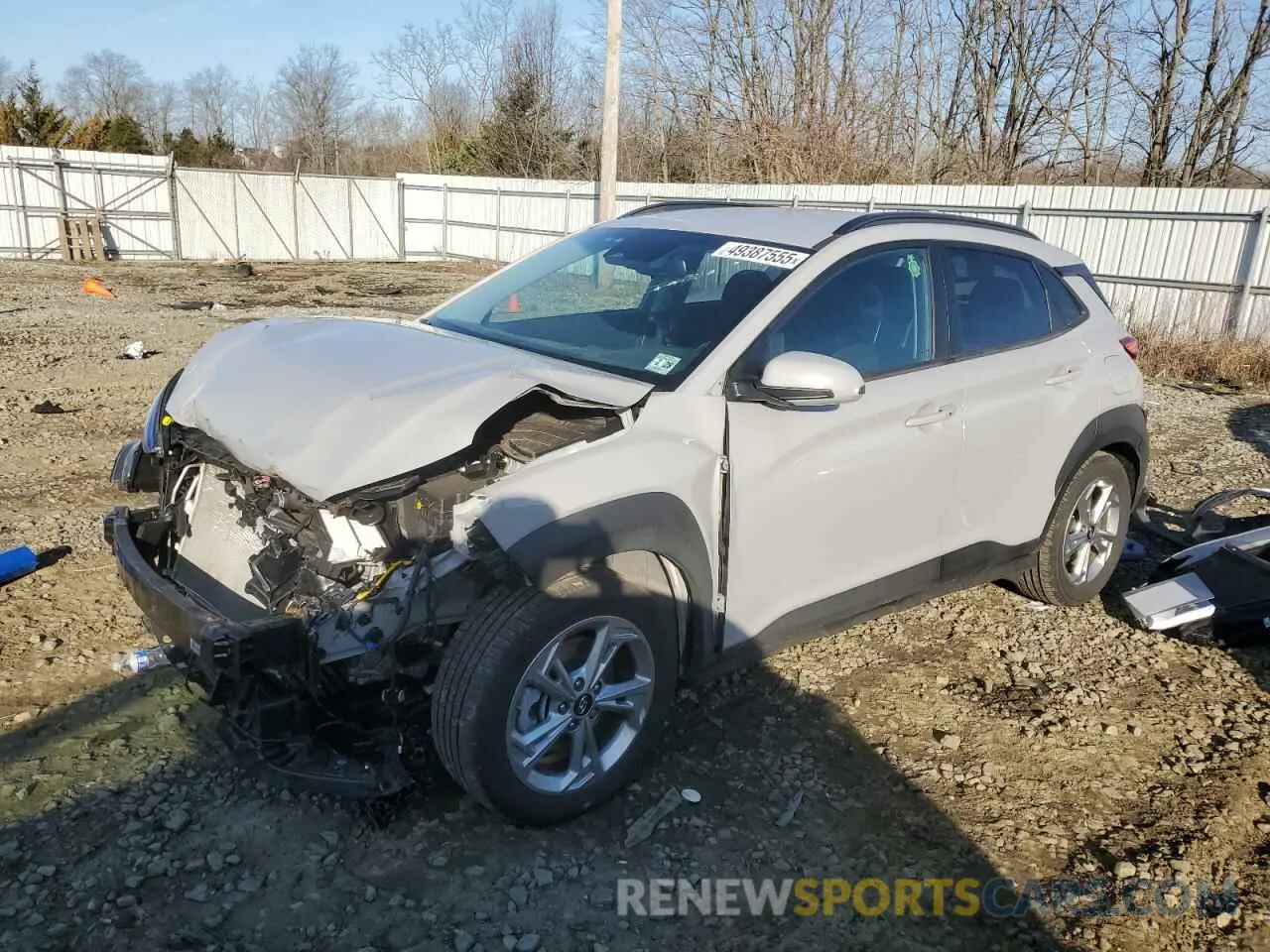 1 Photograph of a damaged car KM8K6CAB8PU043170 HYUNDAI KONA 2023