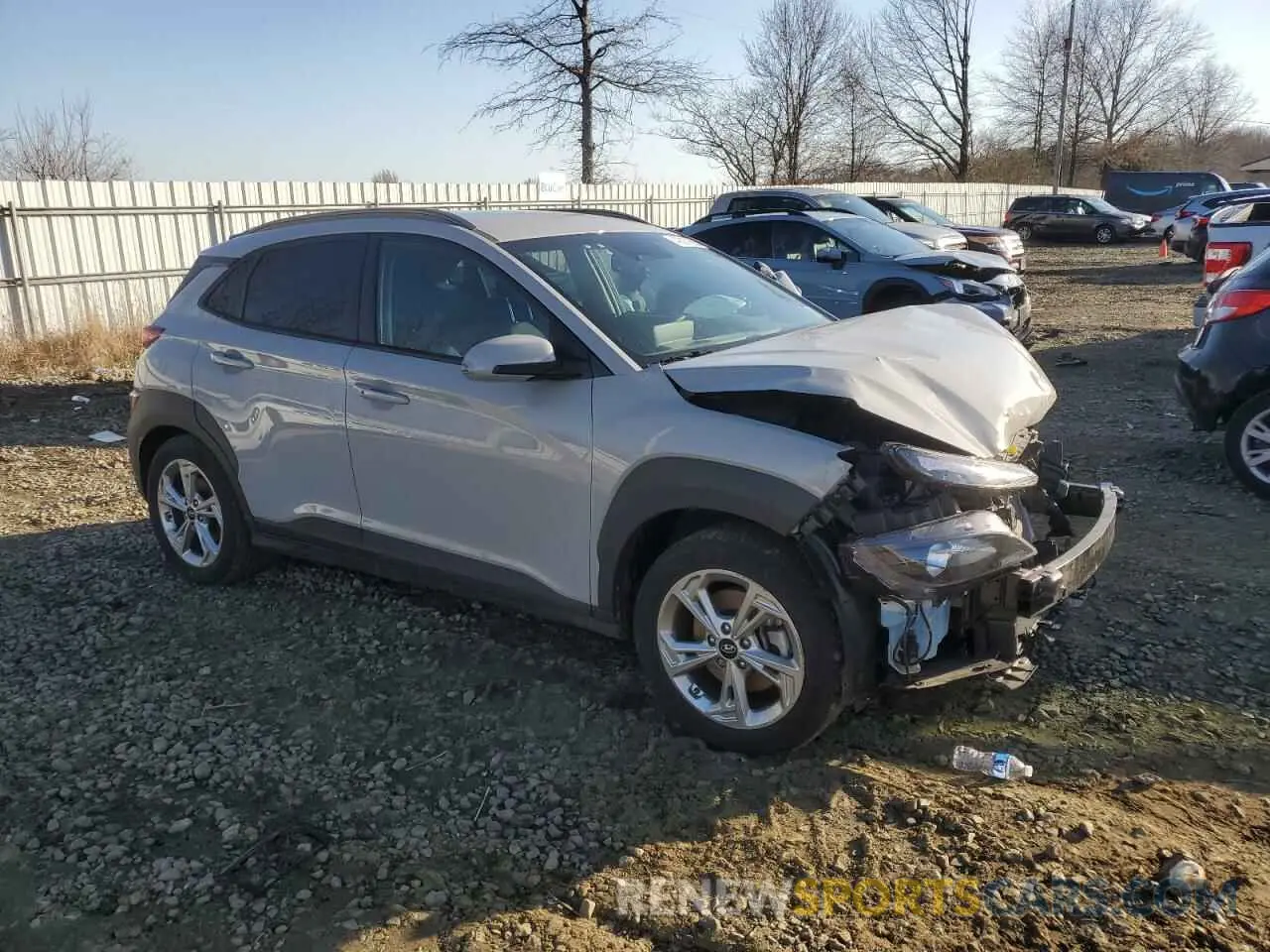 4 Photograph of a damaged car KM8K6CAB8PU043170 HYUNDAI KONA 2023