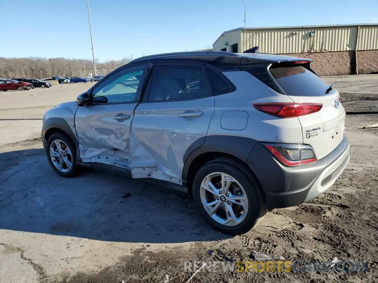 2 Photograph of a damaged car KM8K6CAB8PU993612 HYUNDAI KONA 2023