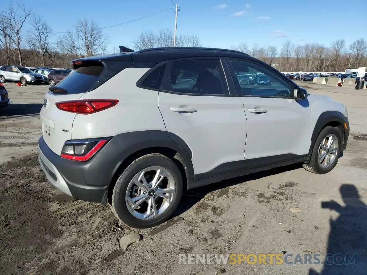 3 Photograph of a damaged car KM8K6CAB8PU993612 HYUNDAI KONA 2023