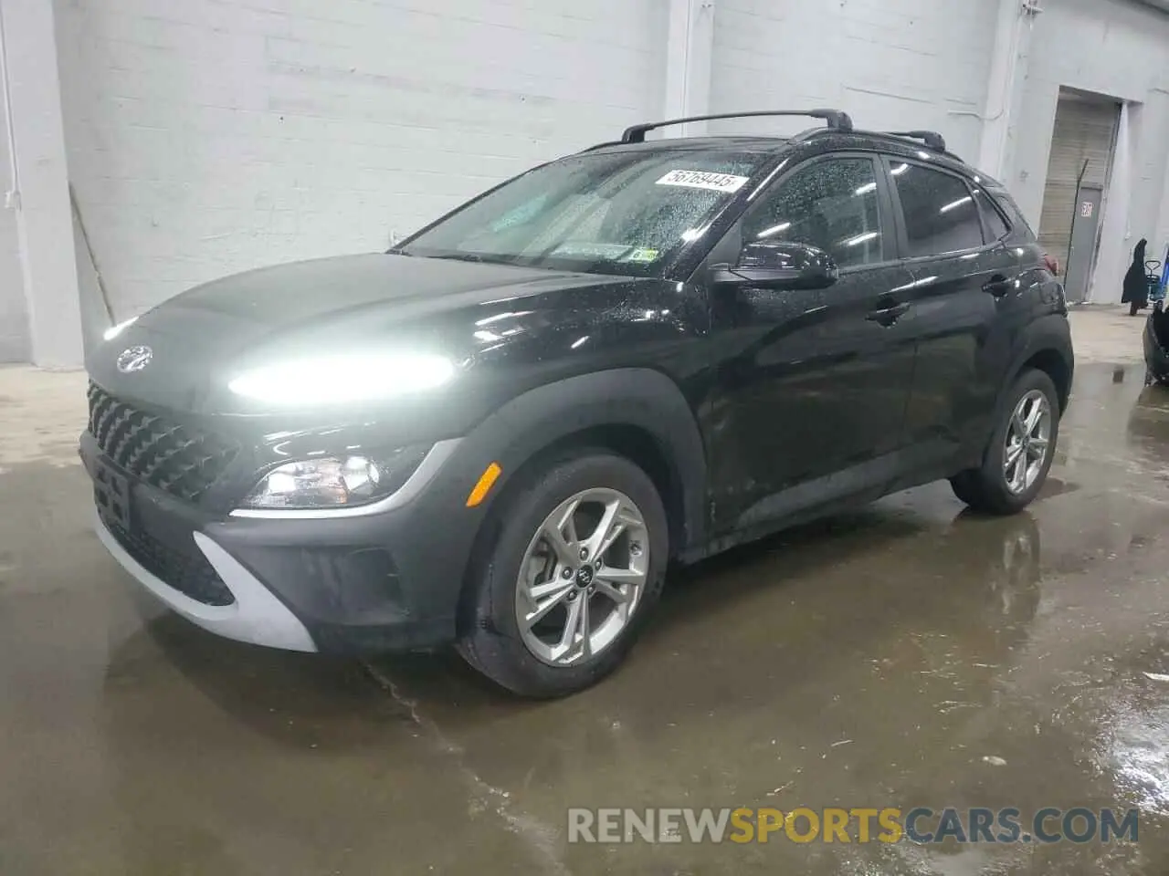 1 Photograph of a damaged car KM8K6CAB9PU946671 HYUNDAI KONA 2023