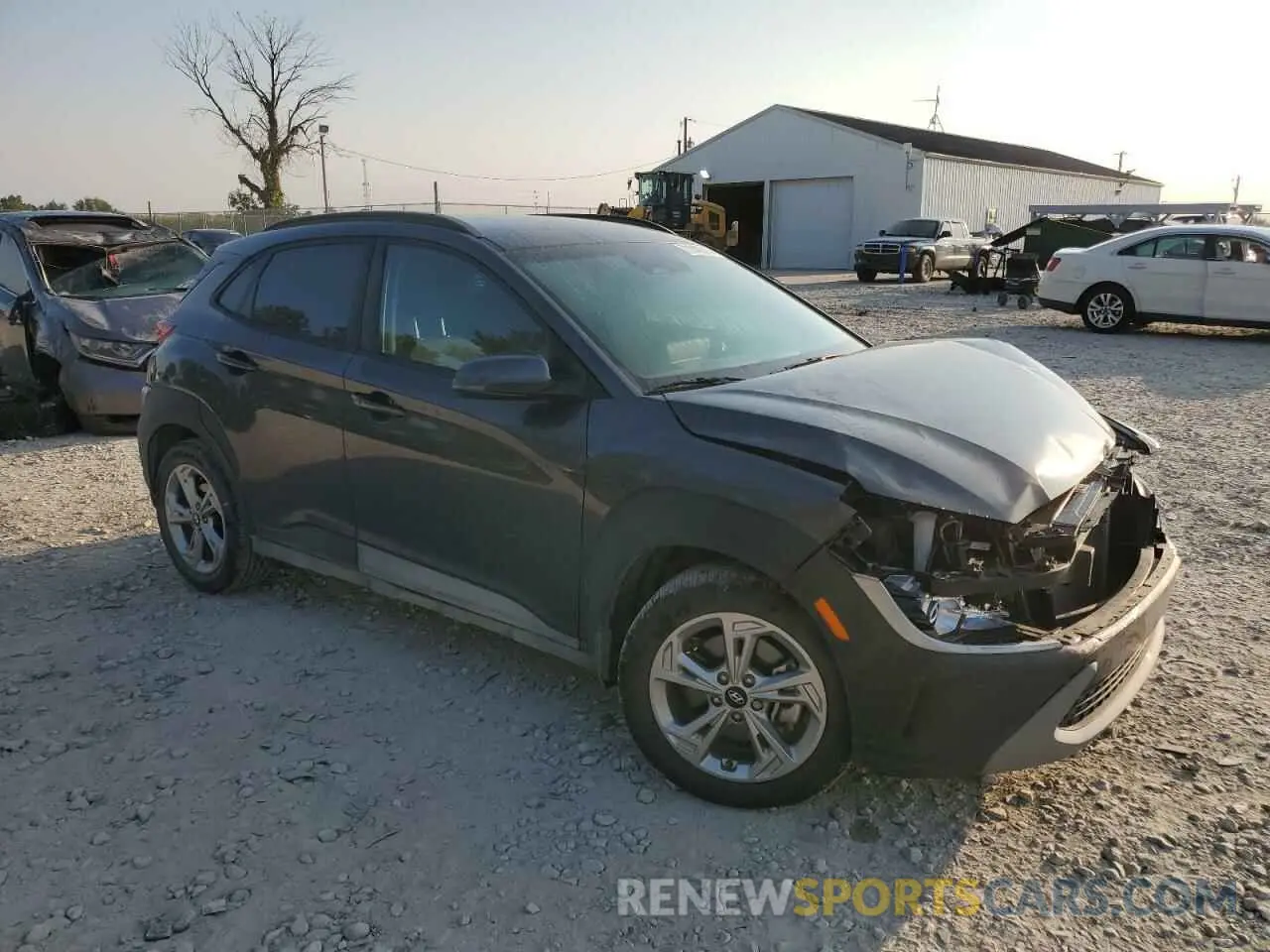4 Photograph of a damaged car KM8K6CABXPU938823 HYUNDAI KONA 2023