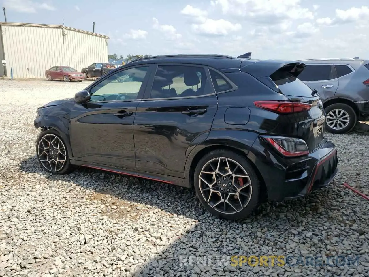 2 Photograph of a damaged car KM8KH3AC6PU008064 HYUNDAI KONA 2023