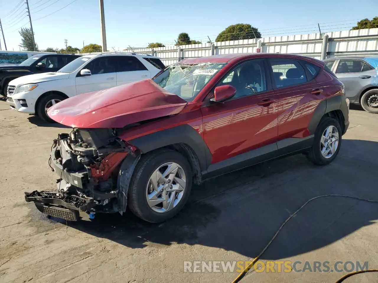 1 Photograph of a damaged car KM8HA3AB0RU046818 HYUNDAI KONA 2024