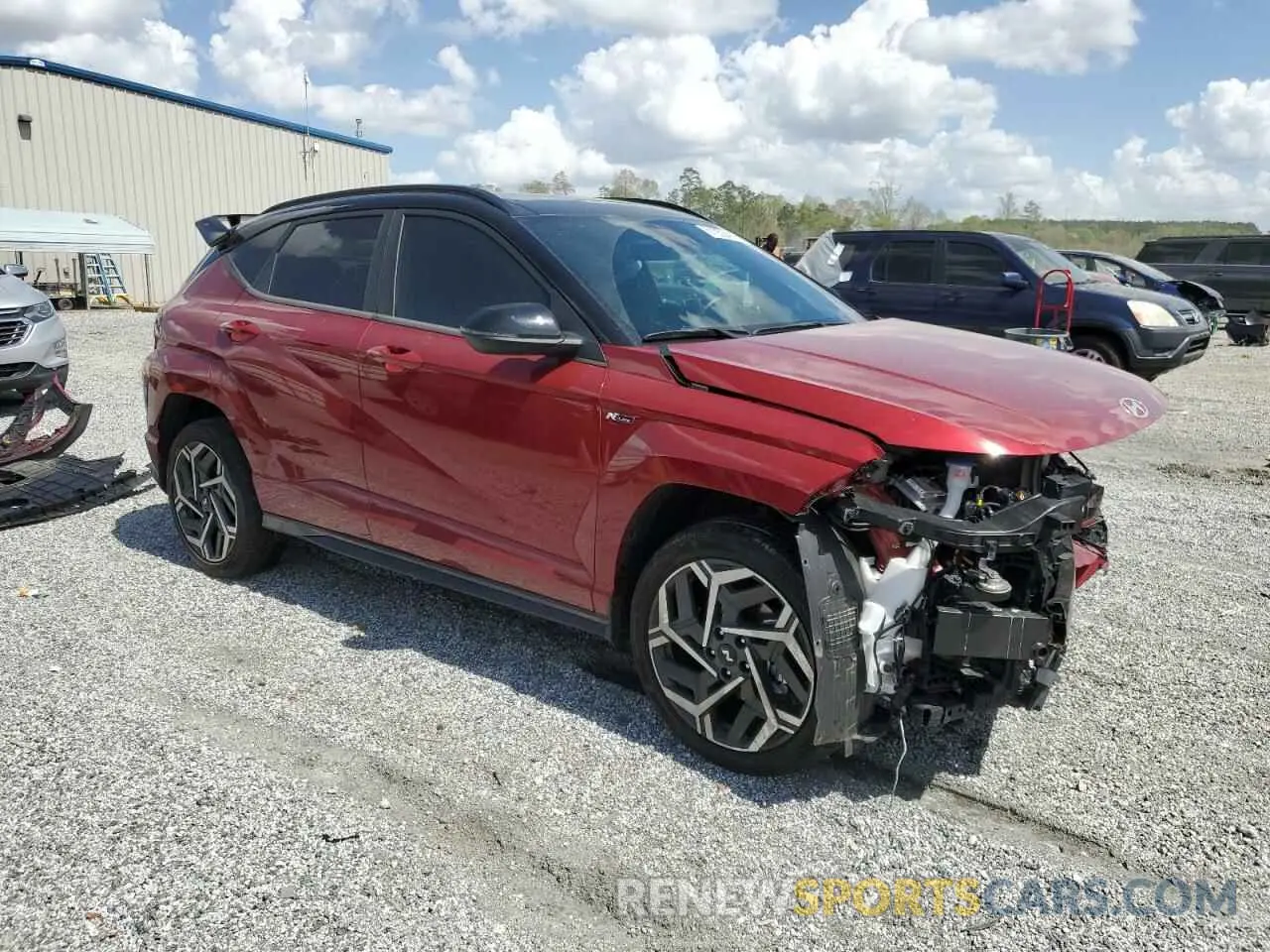 4 Photograph of a damaged car KM8HACA3XRU052635 HYUNDAI KONA 2024