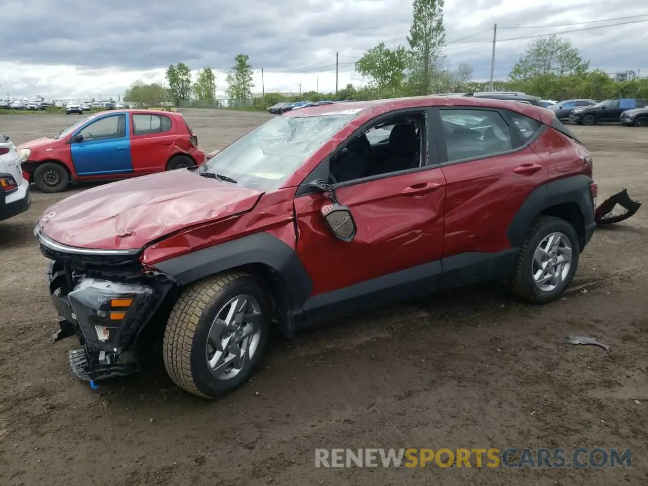 1 Photograph of a damaged car KM8HACAB5RU118922 HYUNDAI KONA 2024
