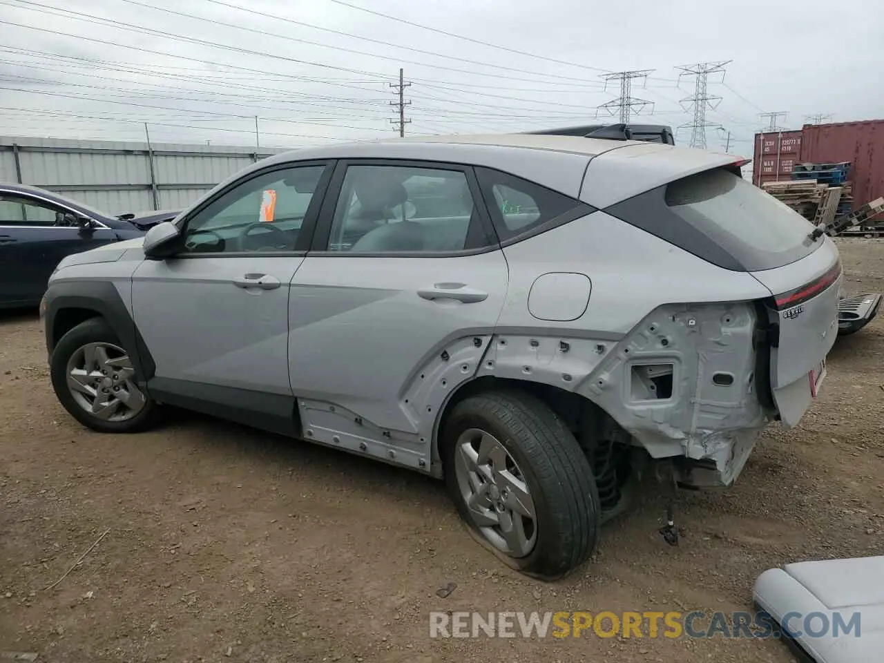 2 Photograph of a damaged car KM8HACAB8RU076777 HYUNDAI KONA 2024