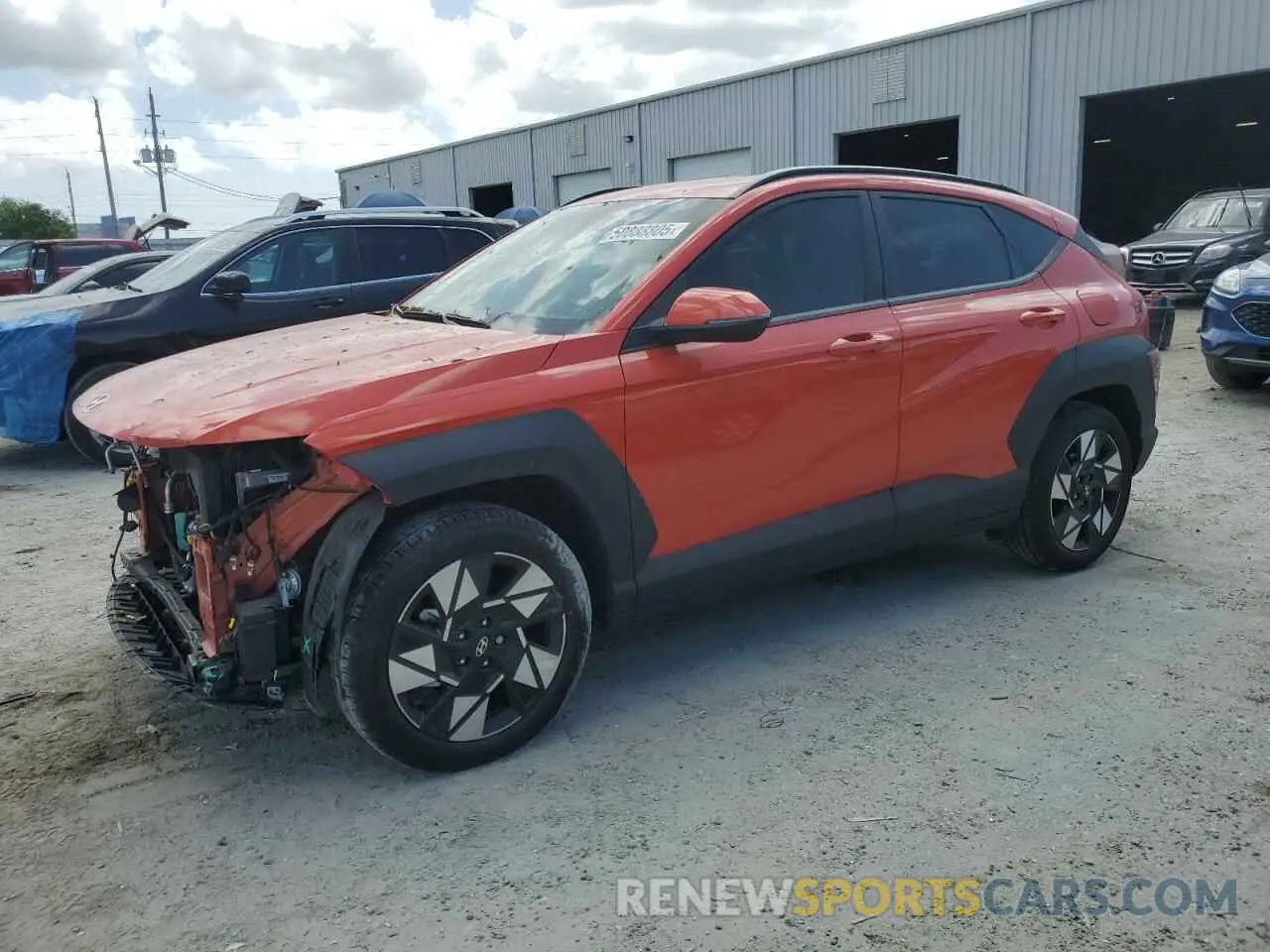 1 Photograph of a damaged car KM8HB3AB2RU115599 HYUNDAI KONA 2024