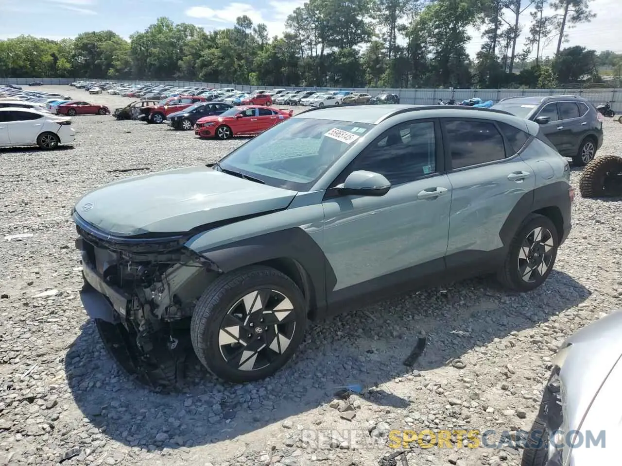 1 Photograph of a damaged car KM8HB3AB5RU087104 HYUNDAI KONA 2024