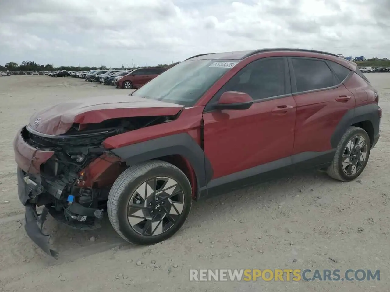 1 Фотография поврежденного автомобиля KM8HB3AB7RU104064 HYUNDAI KONA 2024