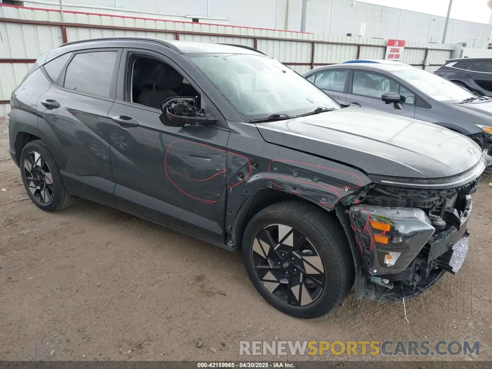 1 Фотография поврежденного автомобиля KM8HB3AB7RU123570 HYUNDAI KONA 2024