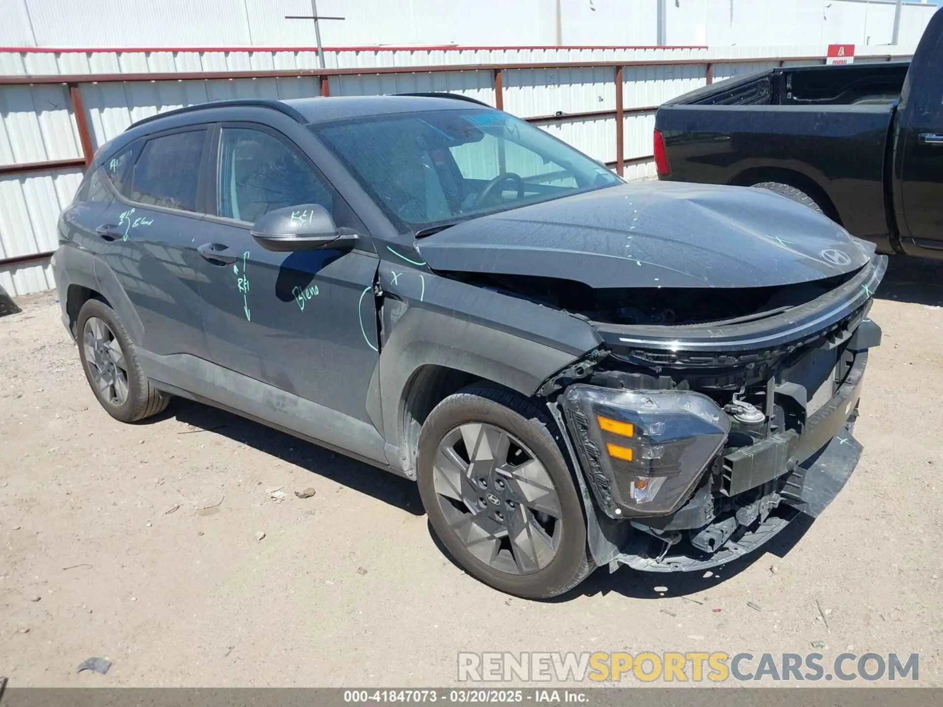 1 Photograph of a damaged car KM8HB3AB7RU145181 HYUNDAI KONA 2024