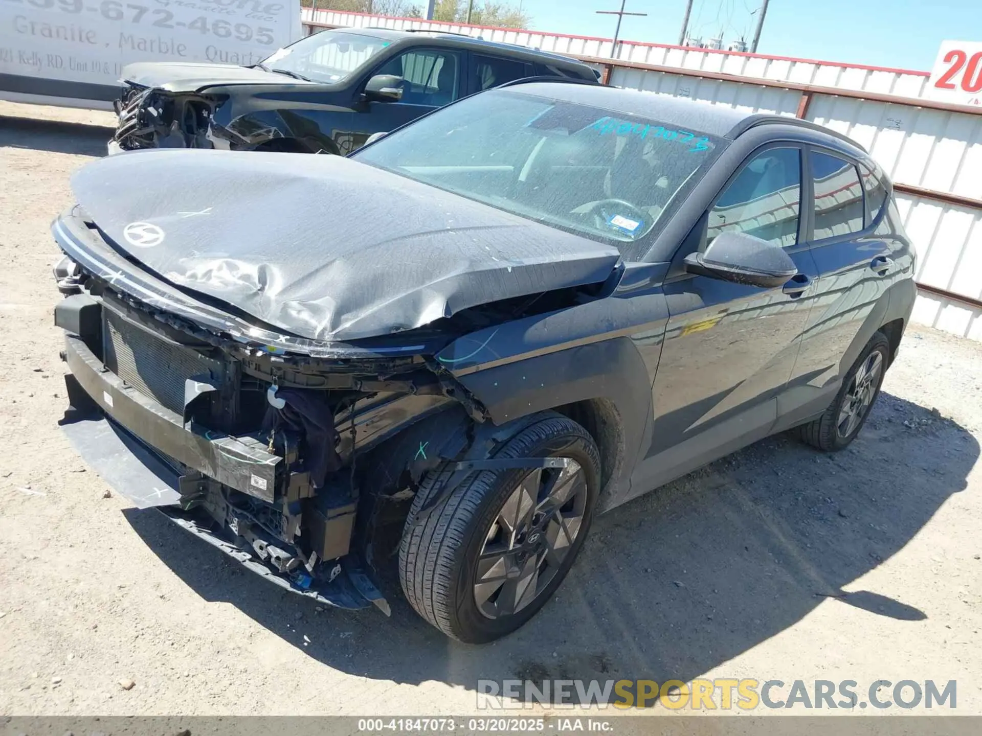 2 Photograph of a damaged car KM8HB3AB7RU145181 HYUNDAI KONA 2024