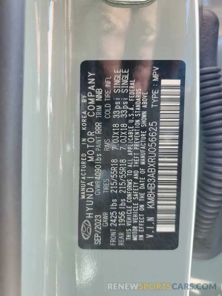 13 Photograph of a damaged car KM8HB3ABXRU056625 HYUNDAI KONA 2024