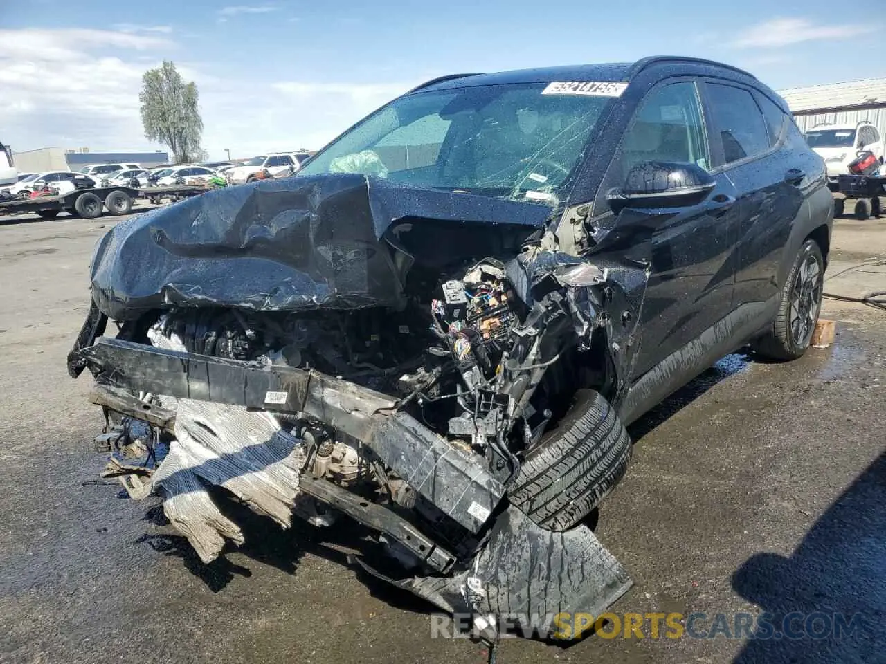 1 Photograph of a damaged car KM8HBCAB0RU151663 HYUNDAI KONA 2024