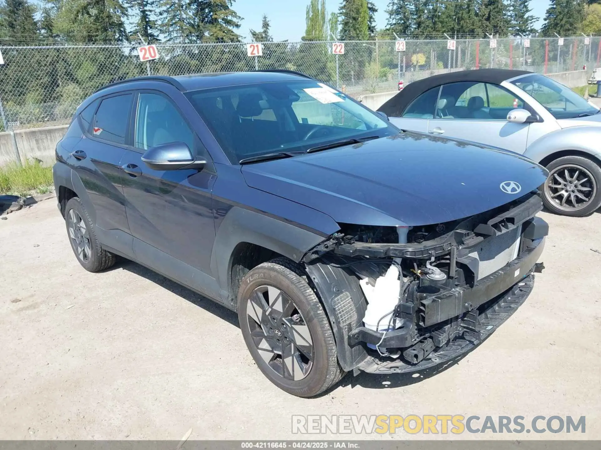 1 Photograph of a damaged car KM8HBCAB2RU133634 HYUNDAI KONA 2024