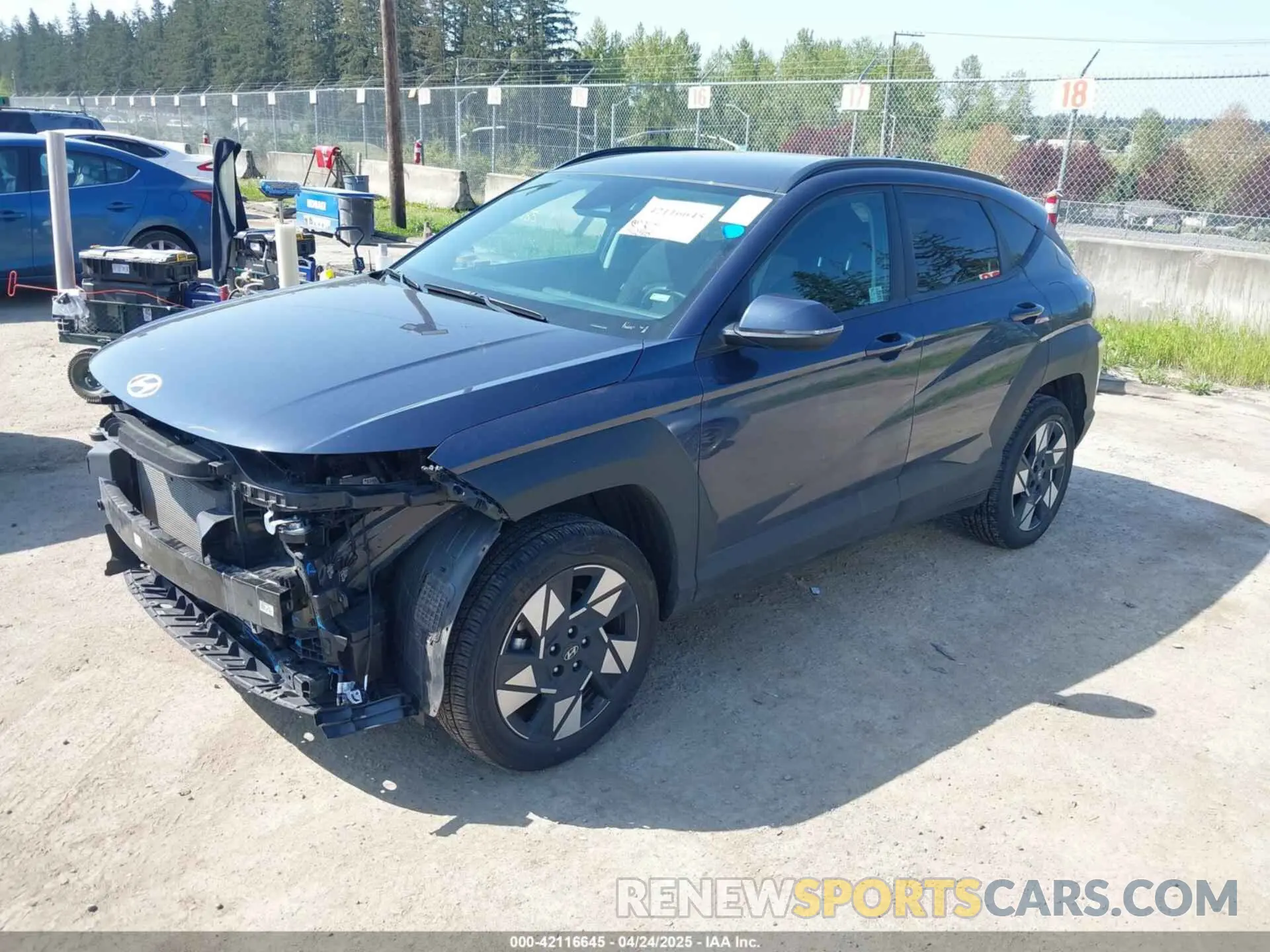 2 Photograph of a damaged car KM8HBCAB2RU133634 HYUNDAI KONA 2024
