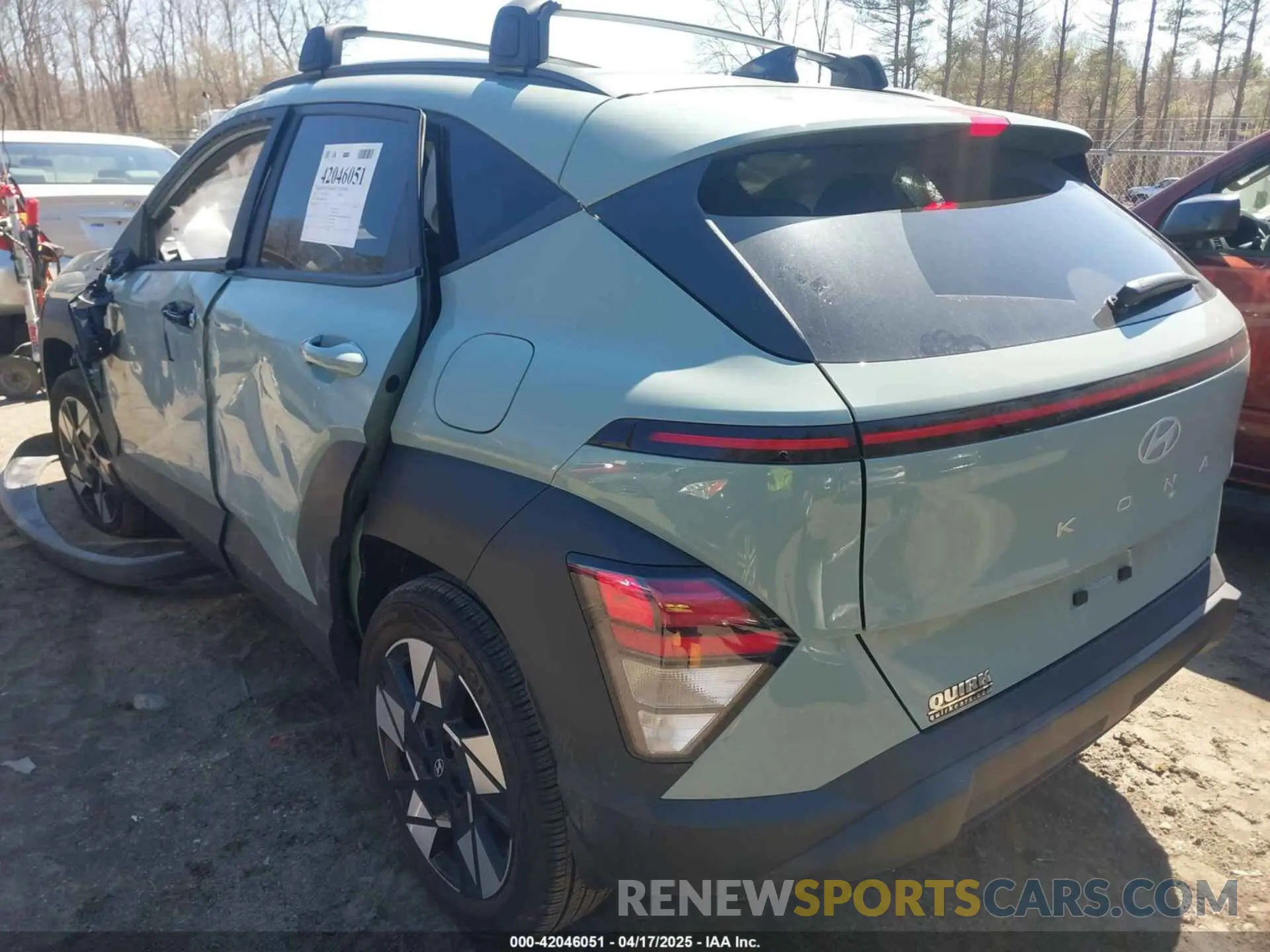 3 Photograph of a damaged car KM8HBCAB8RU154164 HYUNDAI KONA 2024