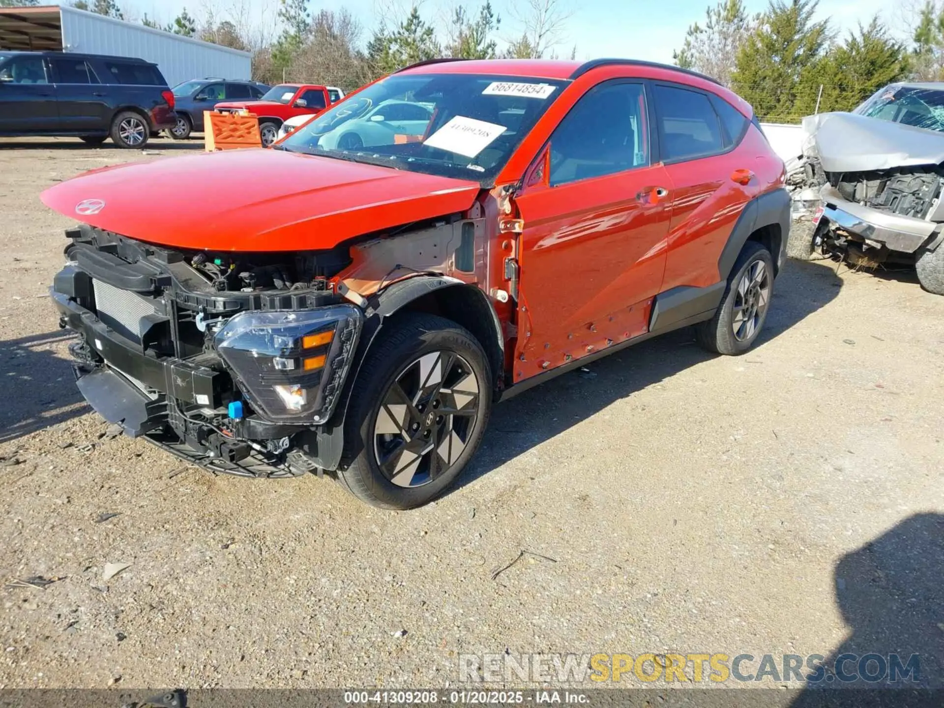 2 Photograph of a damaged car KM8HBCABXRU096414 HYUNDAI KONA 2024