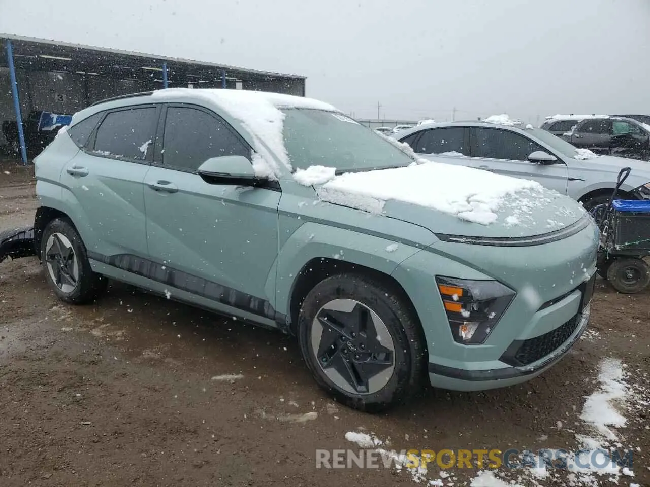 4 Photograph of a damaged car KM8HC3A66RU017501 HYUNDAI KONA 2024