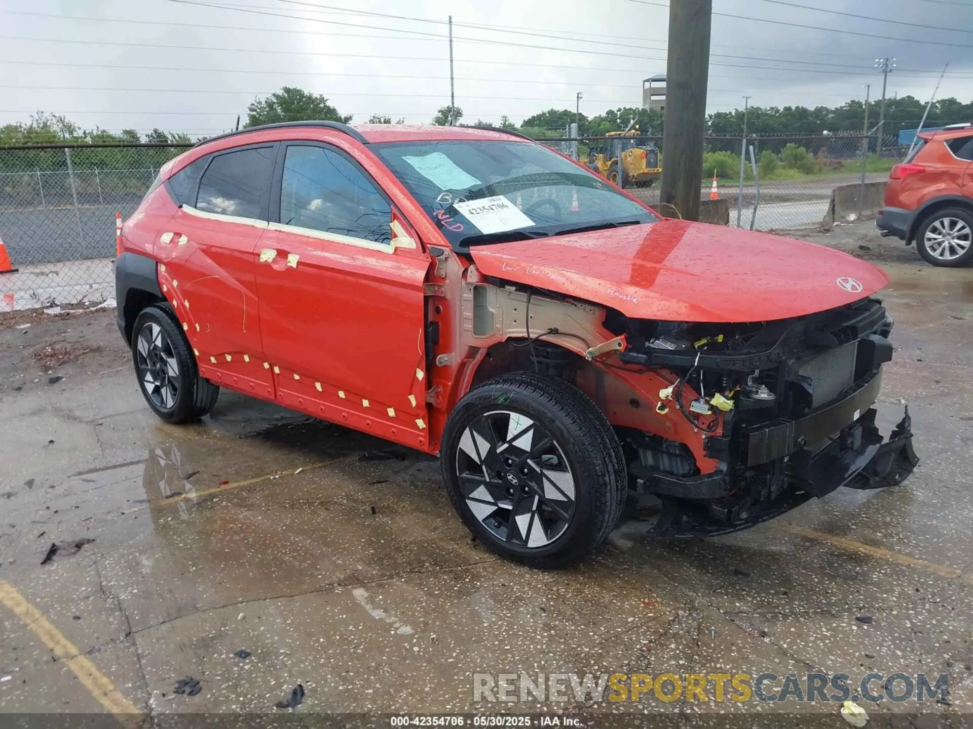 1 Photograph of a damaged car KM8HC3AB6RU079879 HYUNDAI KONA 2024