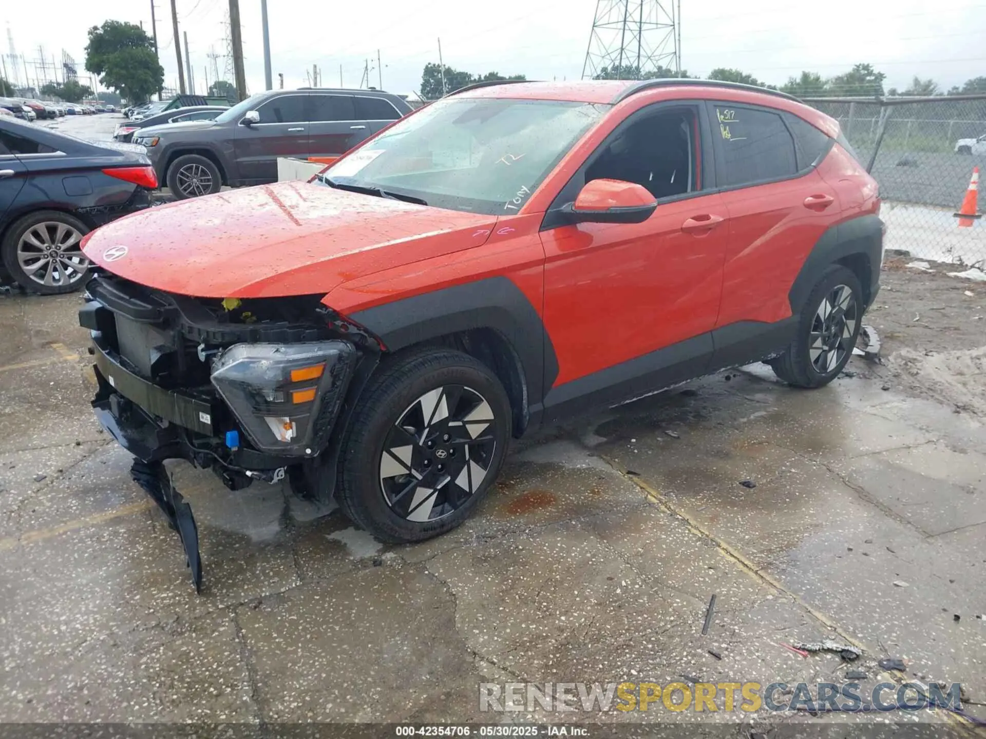2 Photograph of a damaged car KM8HC3AB6RU079879 HYUNDAI KONA 2024