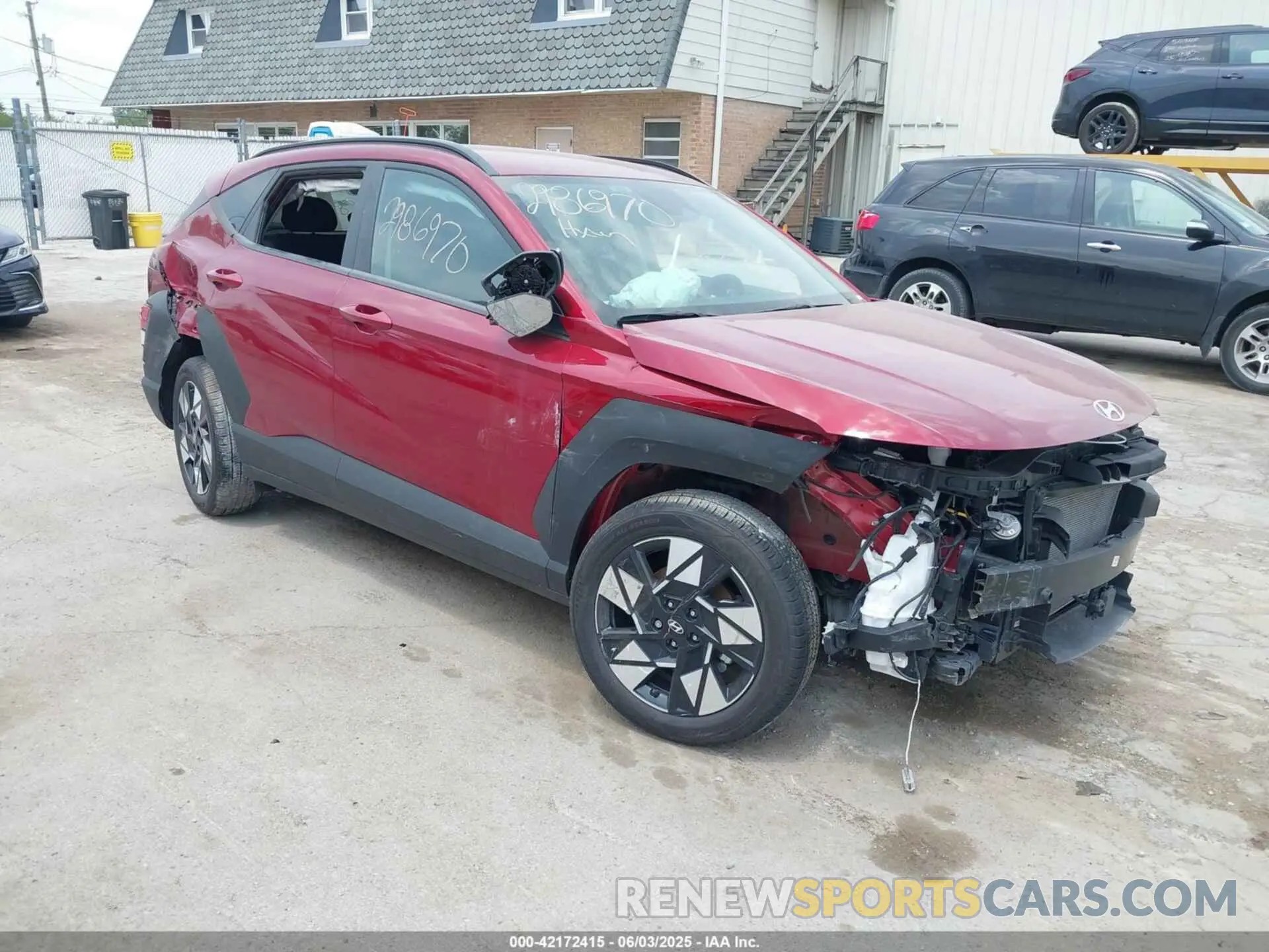 1 Photograph of a damaged car KM8HC3AB6RU149851 HYUNDAI KONA 2024