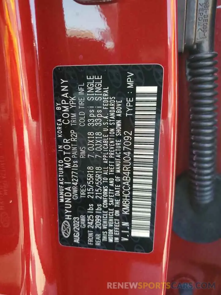 13 Photograph of a damaged car KM8HCCAB4RU047092 HYUNDAI KONA 2024