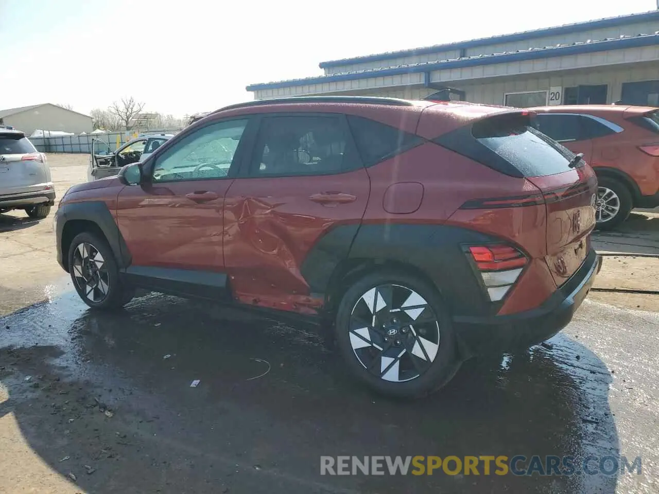 2 Photograph of a damaged car KM8HCCAB4RU047092 HYUNDAI KONA 2024