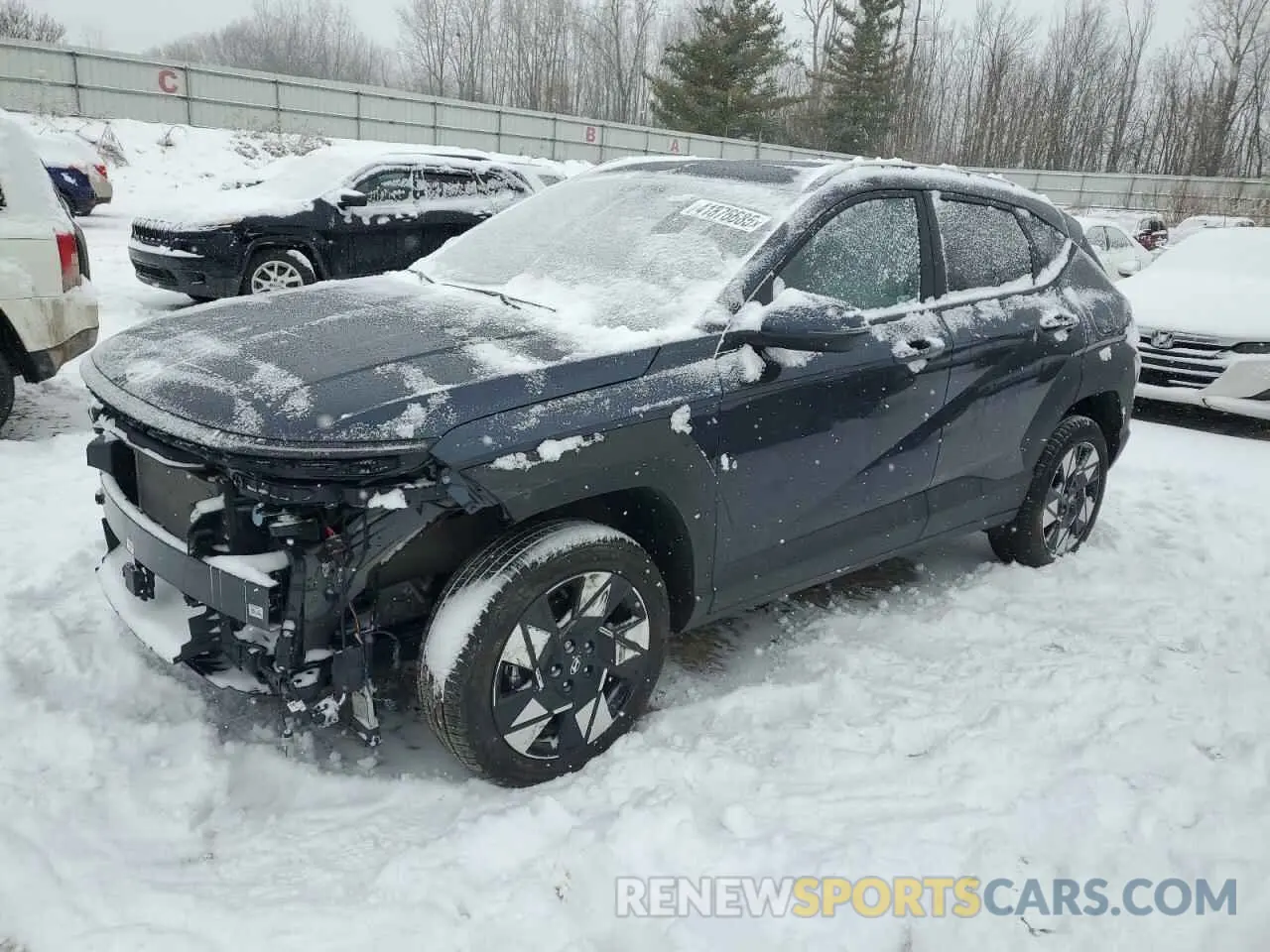 1 Photograph of a damaged car KM8HCCAB8RU109366 HYUNDAI KONA 2024