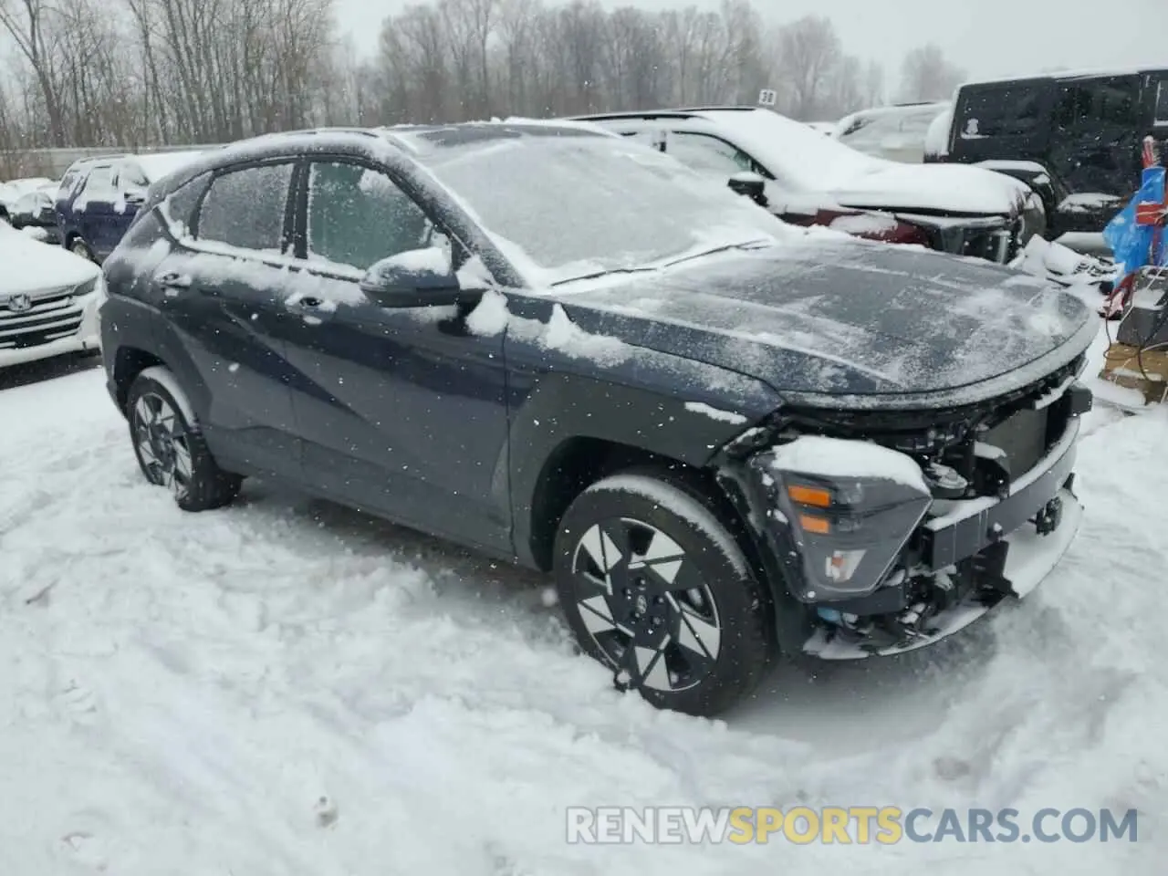 4 Photograph of a damaged car KM8HCCAB8RU109366 HYUNDAI KONA 2024
