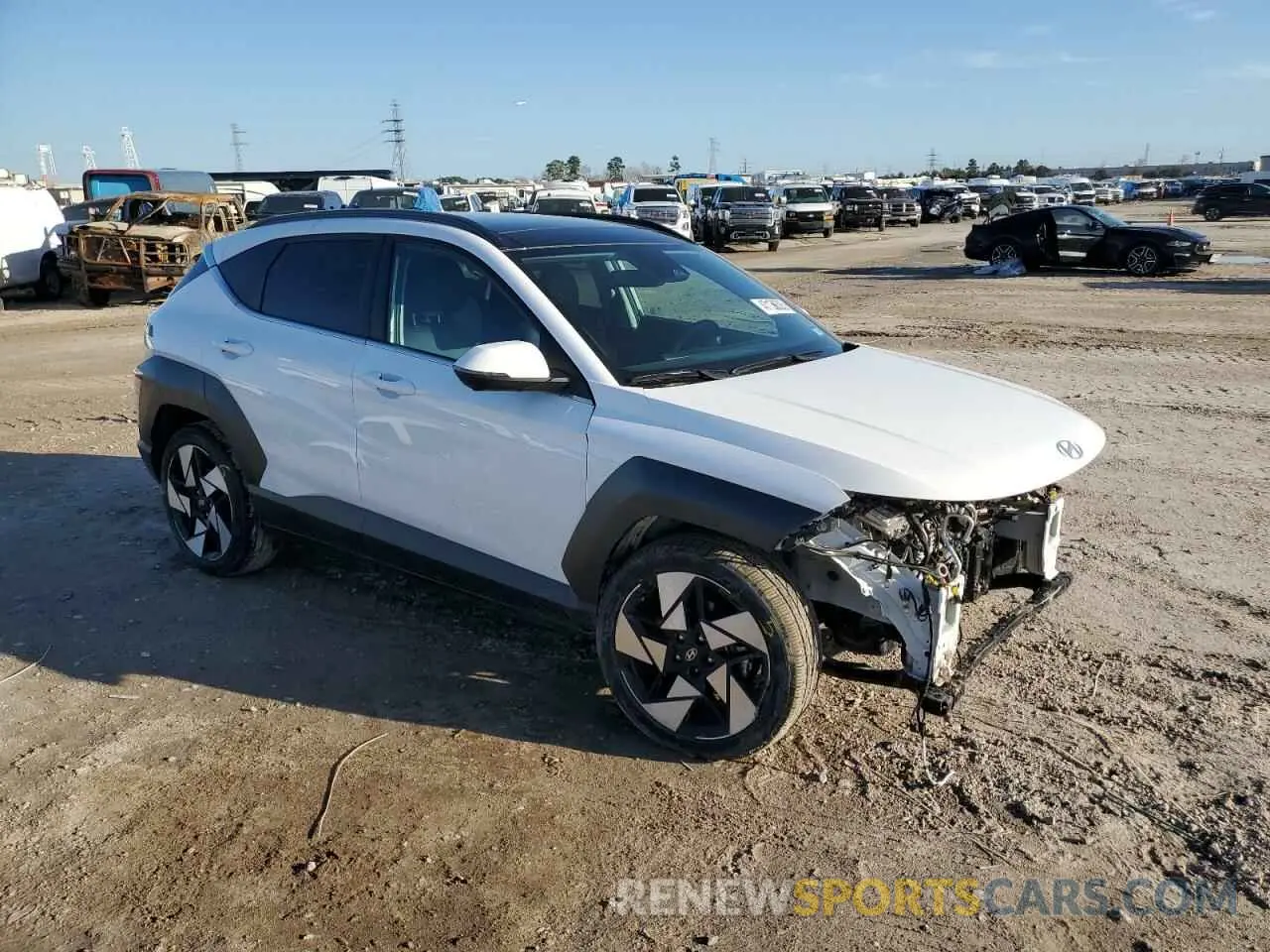 4 Фотография поврежденного автомобиля KM8HE3A30RU041860 HYUNDAI KONA 2024