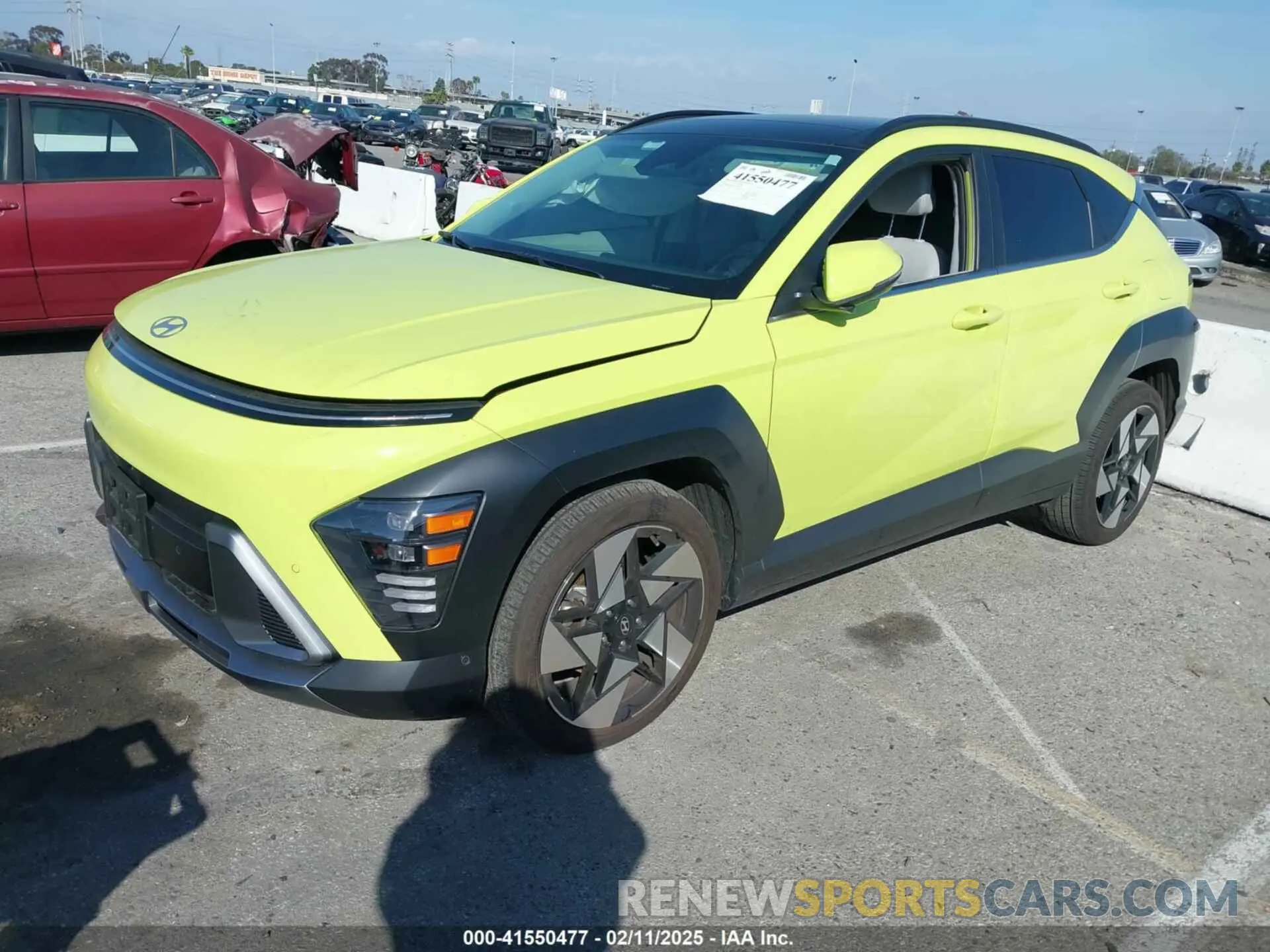 2 Photograph of a damaged car KM8HE3A32RU108653 HYUNDAI KONA 2024