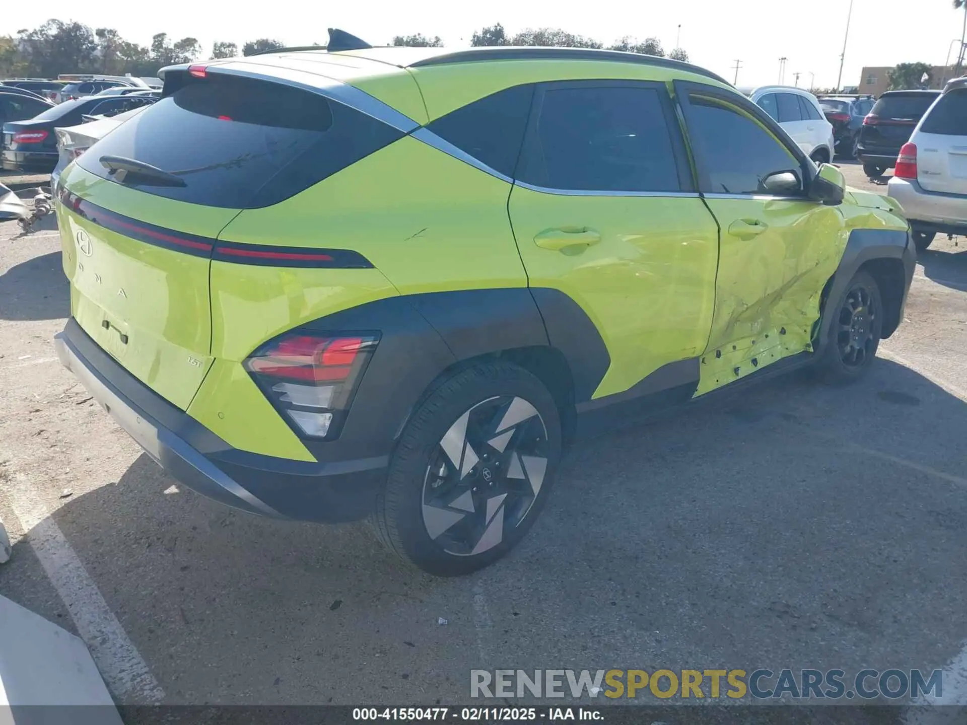 4 Photograph of a damaged car KM8HE3A32RU108653 HYUNDAI KONA 2024