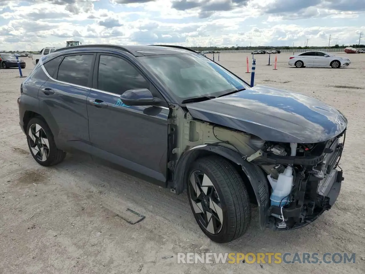 4 Photograph of a damaged car KM8HE3A38RU122198 HYUNDAI KONA 2024